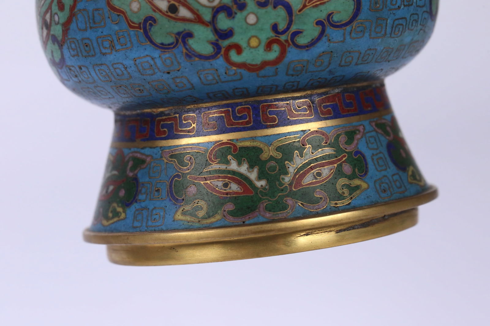 An Exquisite Cloisonne Beast-Face Pattern Vase - 8