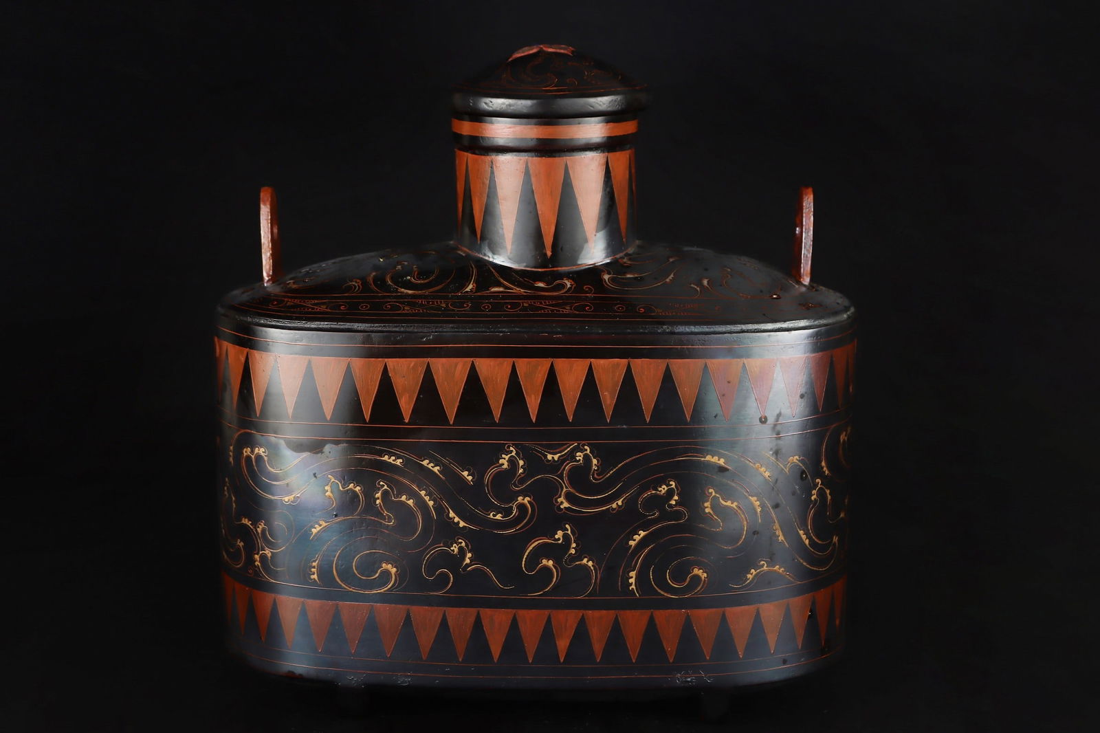 An Exquisite Silver Dragon Pattern Double-Ears Vase - 3