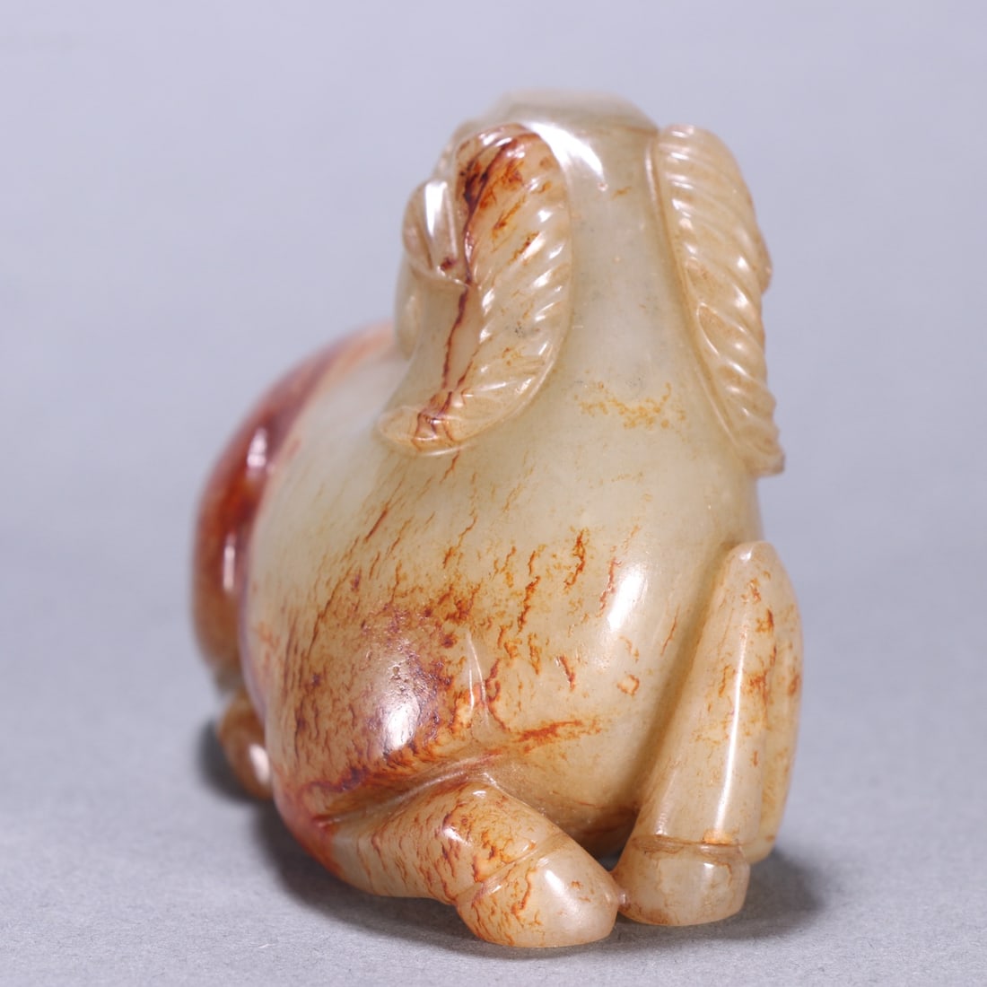 An Exquisite White Jade Sheep Ornament - 6