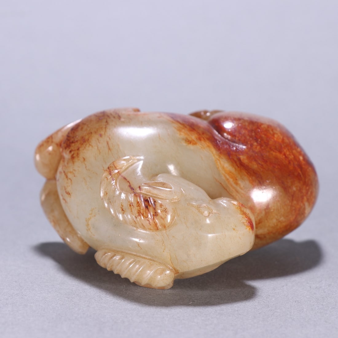 An Exquisite White Jade Sheep Ornament - 8
