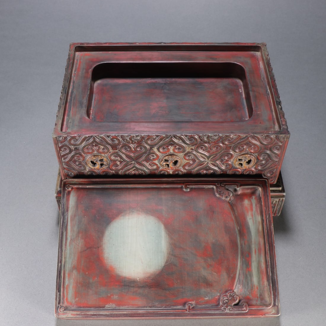 An Exquisite with poem Inkstone - 4