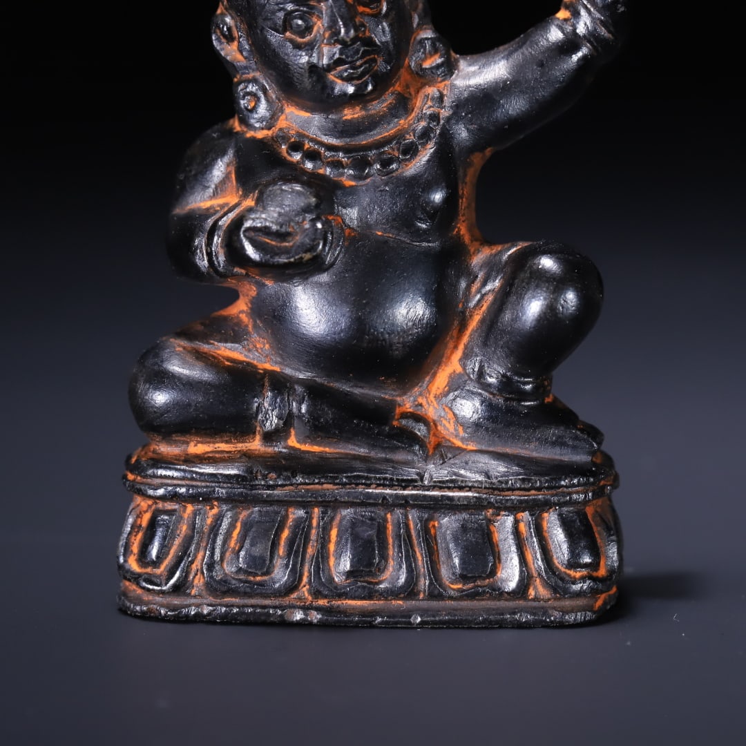 An Exquisite Black Stone Buddha Statue - 6