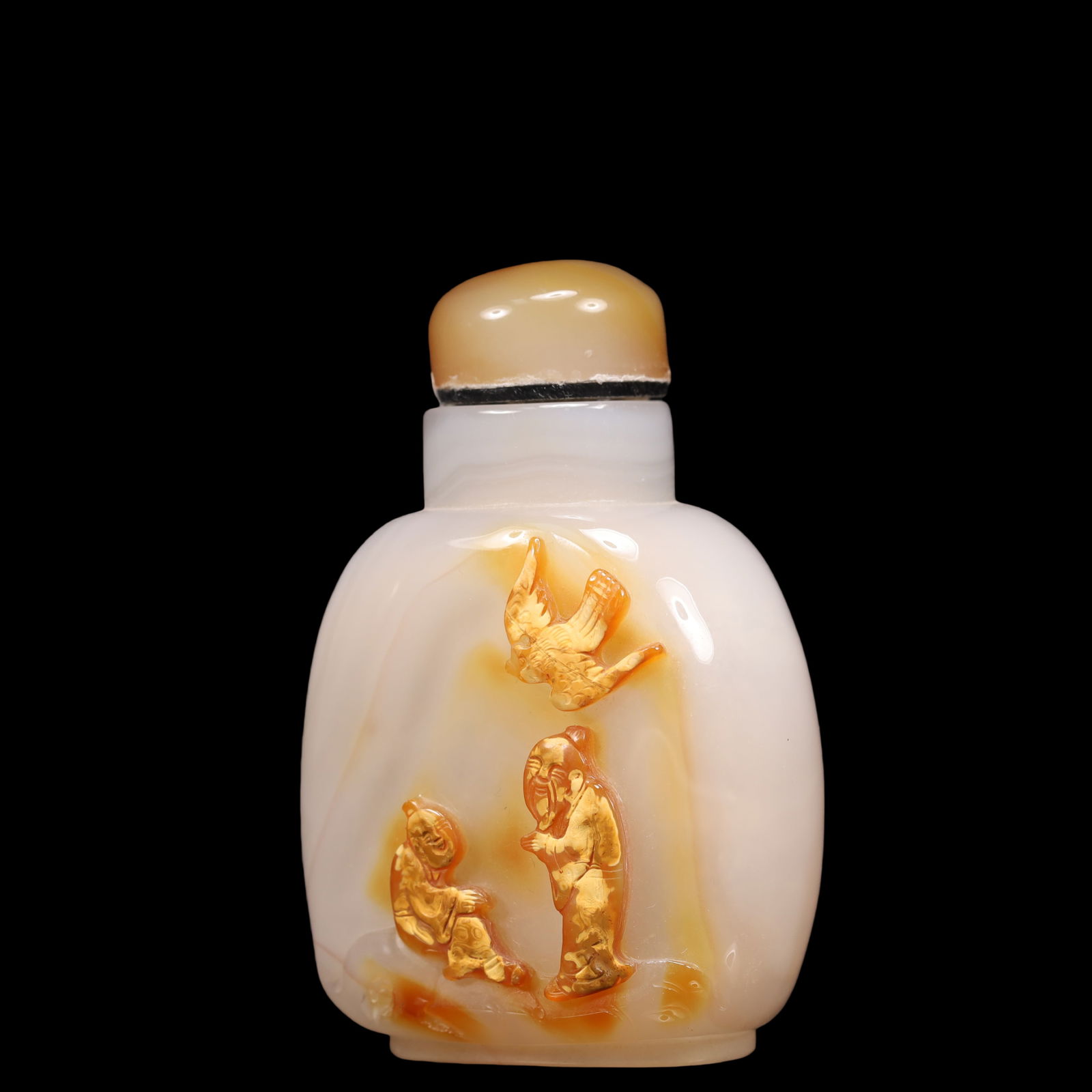 An Exquisite Agate Character and Story Pattern Snuff Bottle - 2