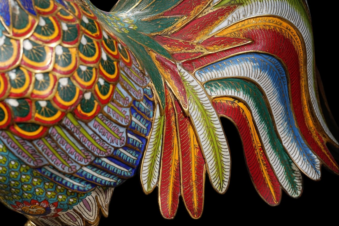 An Exquisite Cloisonne Rooster Ornament - 5