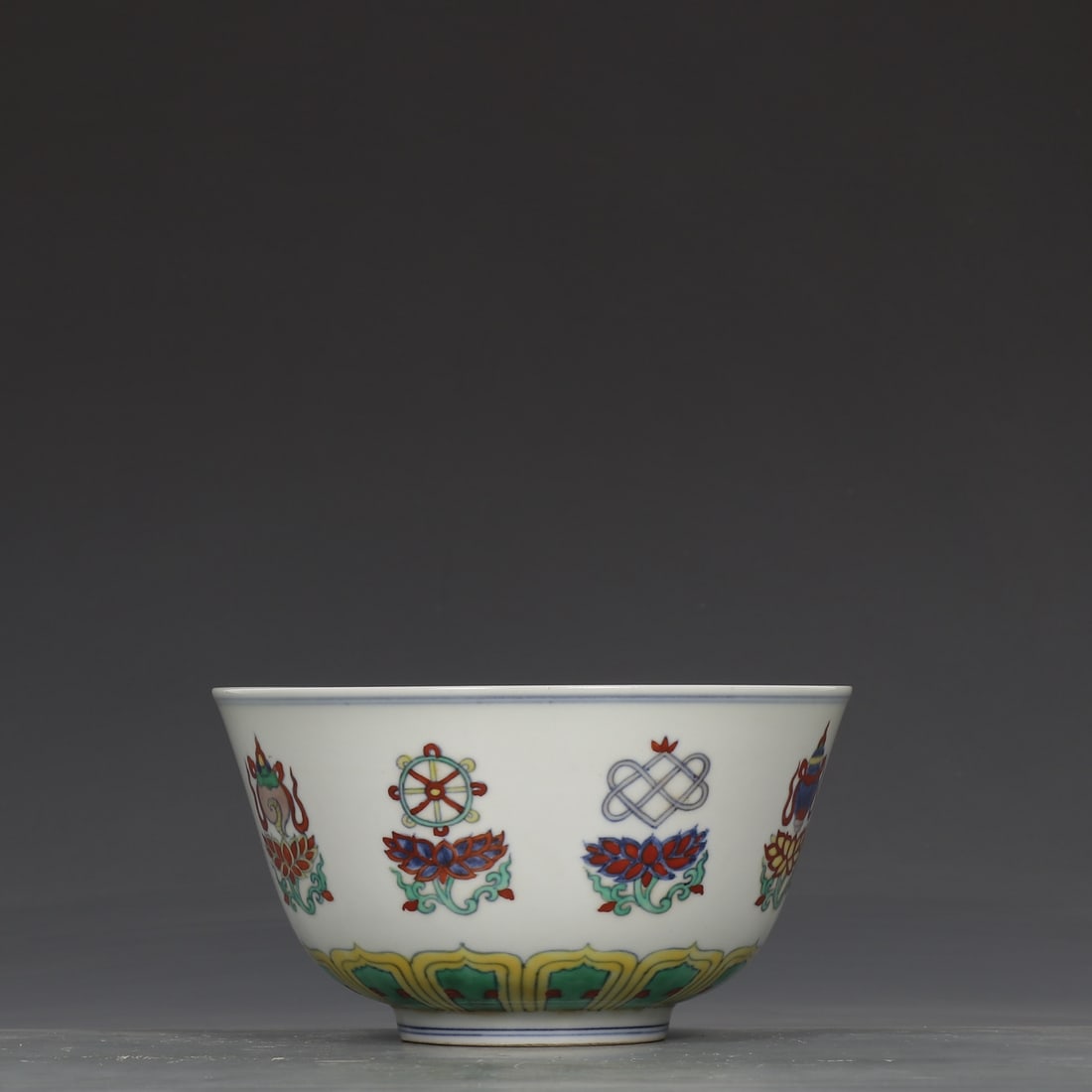 An Exquisite Doucai Eight Treasures Pattern Bowl - 6