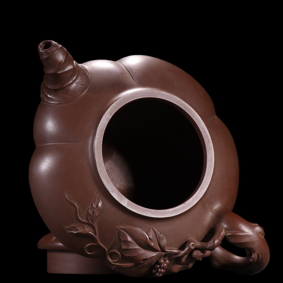 An Exquisite Purple Sands Grapes Pattern Teapot - 8