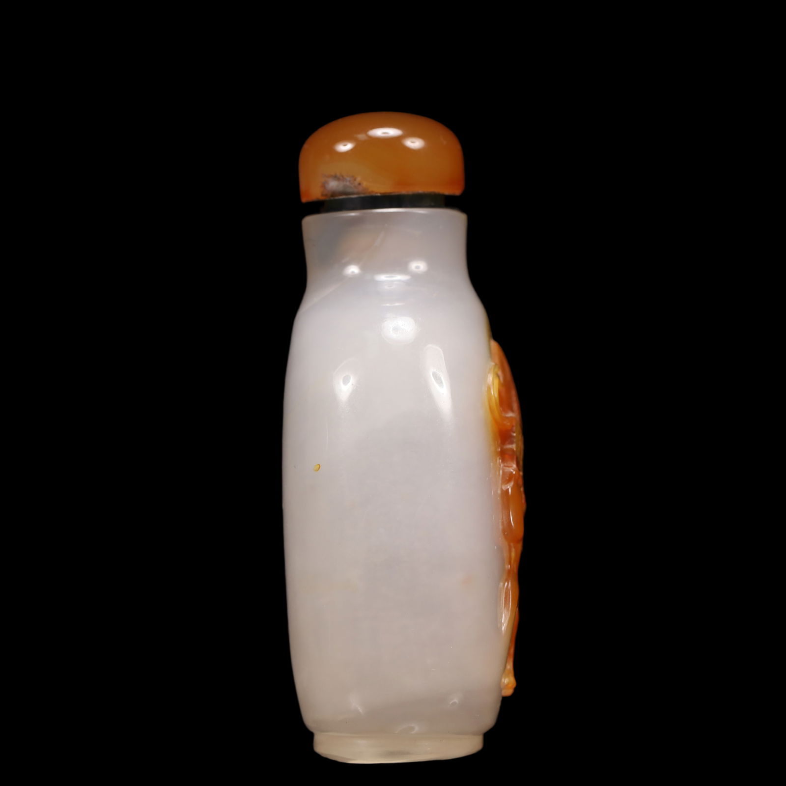 An Exquisite Agate Insect Pattern Snuff Bottle - 4