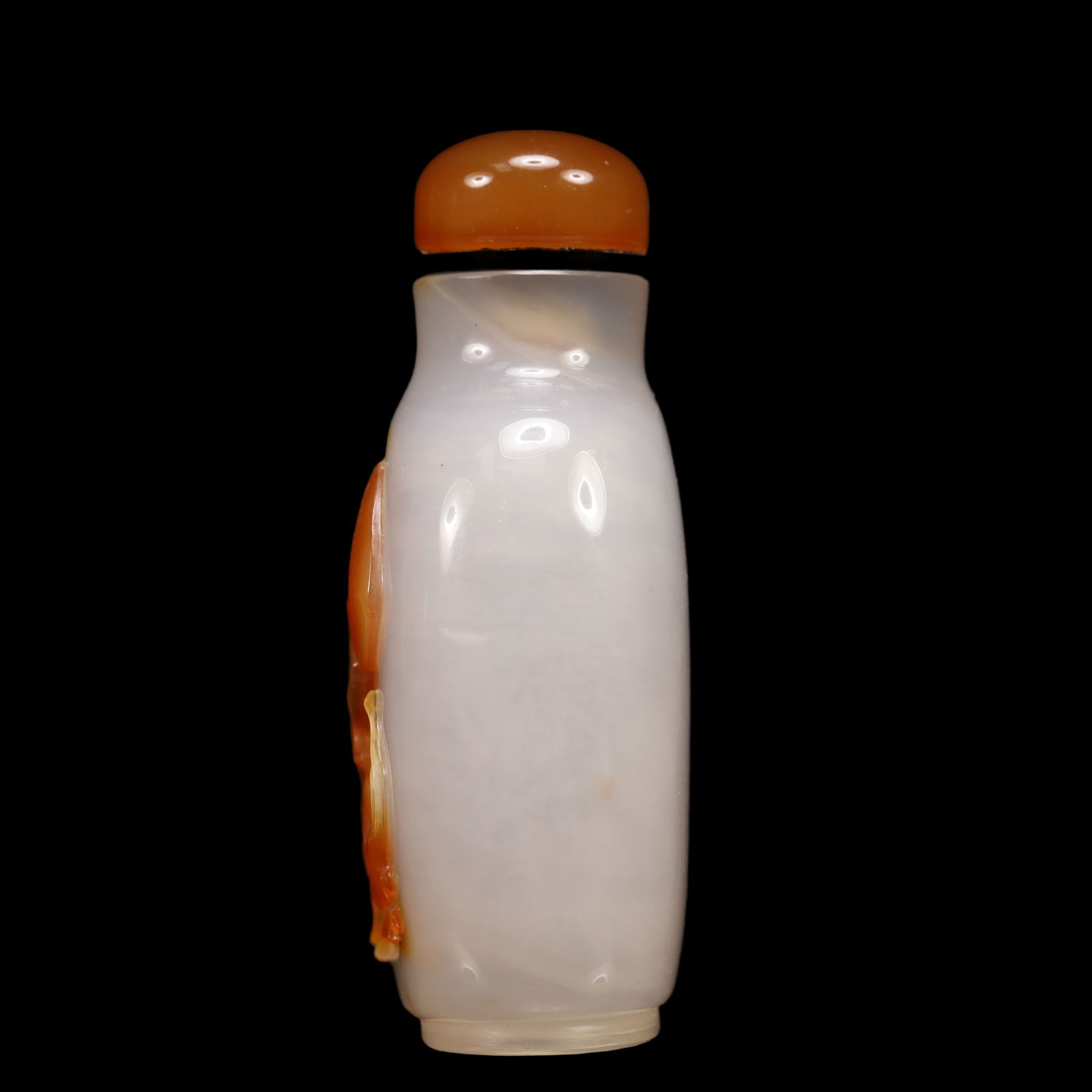 An Exquisite Agate Insect Pattern Snuff Bottle - 6