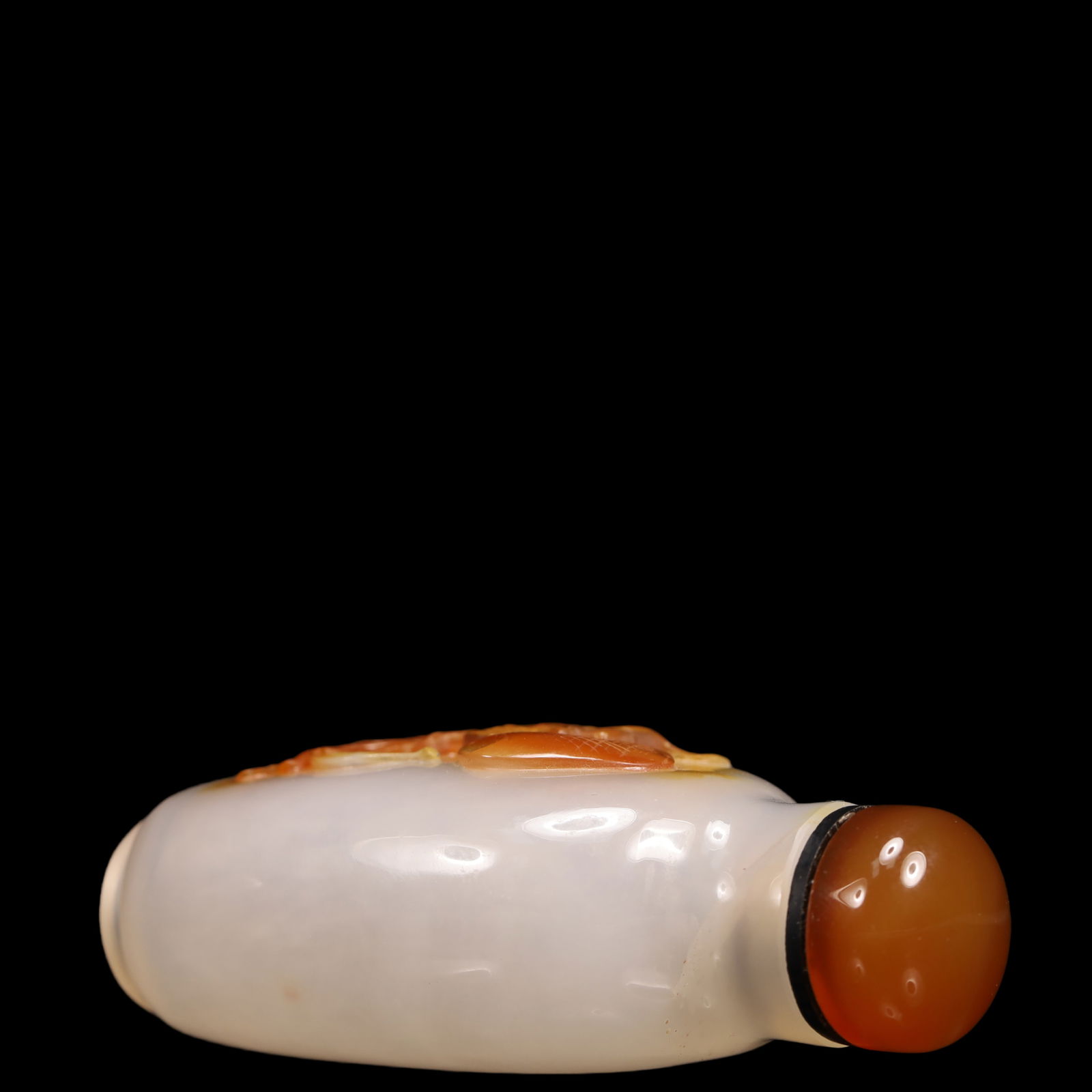 An Exquisite Agate Insect Pattern Snuff Bottle - 7