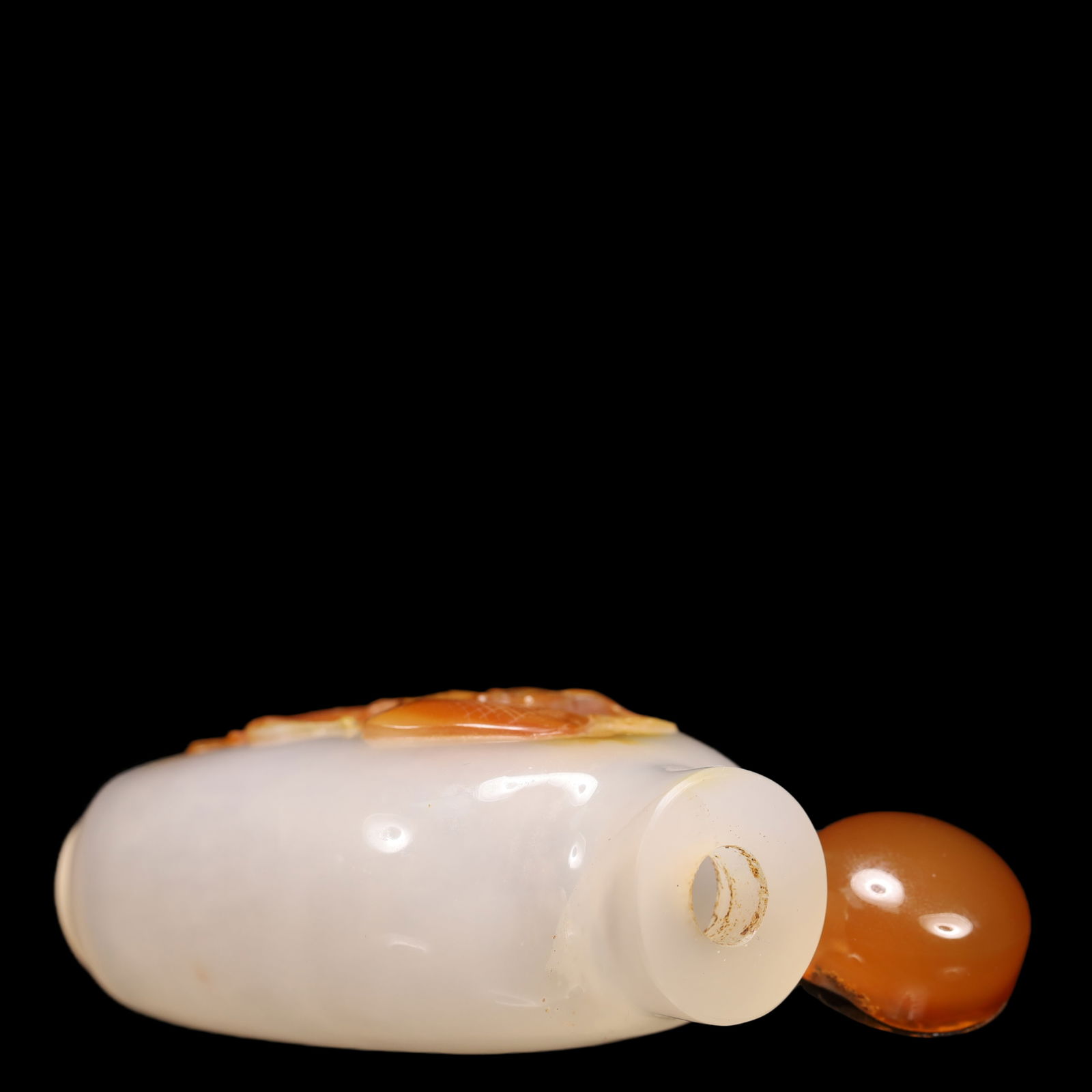 An Exquisite Agate Insect Pattern Snuff Bottle - 8