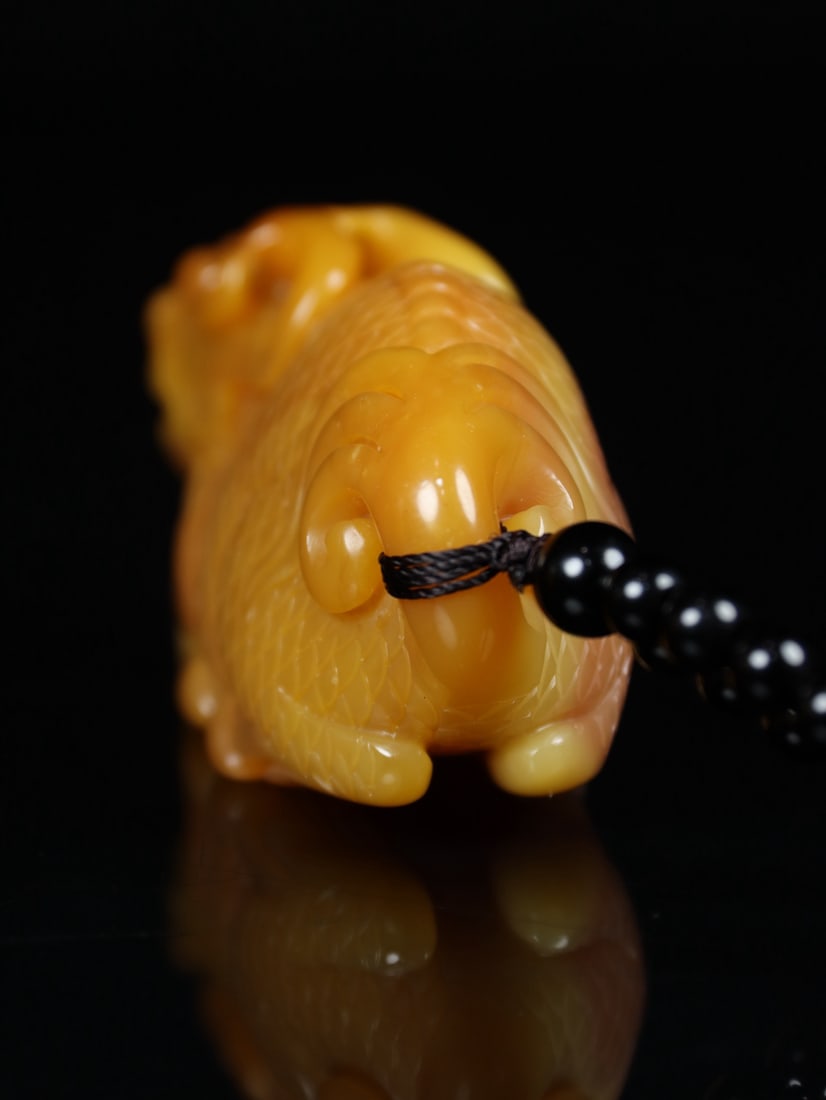 An Exquisite Shoushan Stone Auspicious Beast Hand Piece - 4