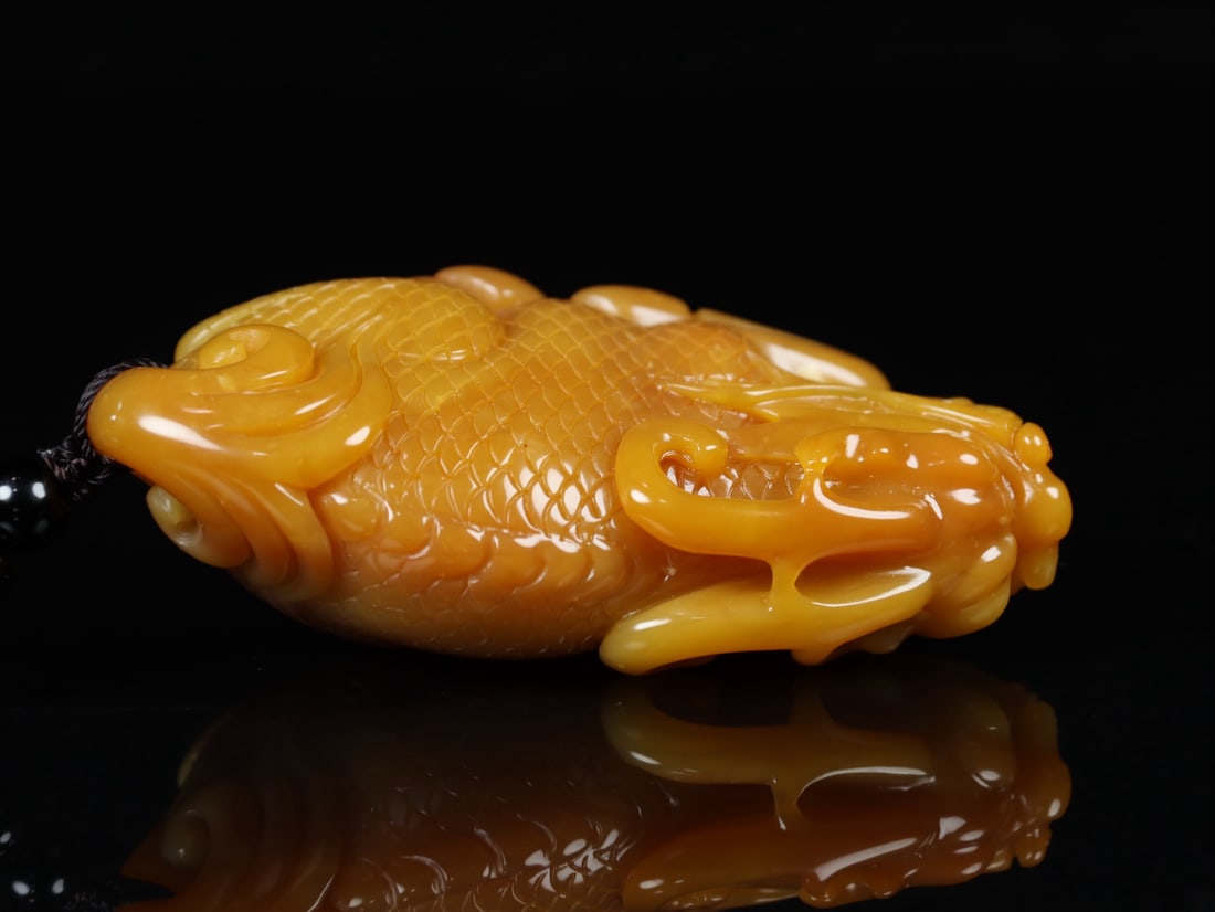 An Exquisite Shoushan Stone Auspicious Beast Hand Piece - 5