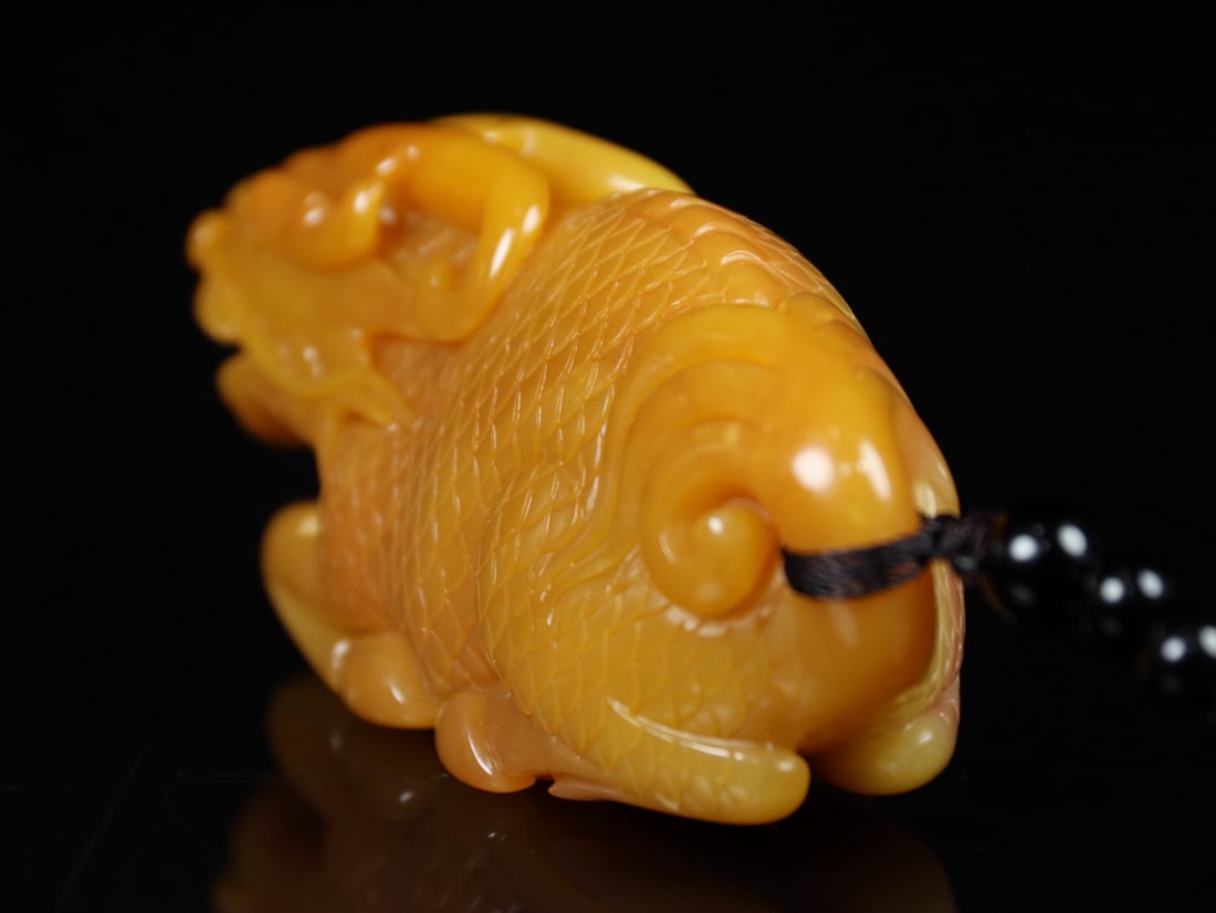 An Exquisite Shoushan Stone Auspicious Beast Hand Piece - 8