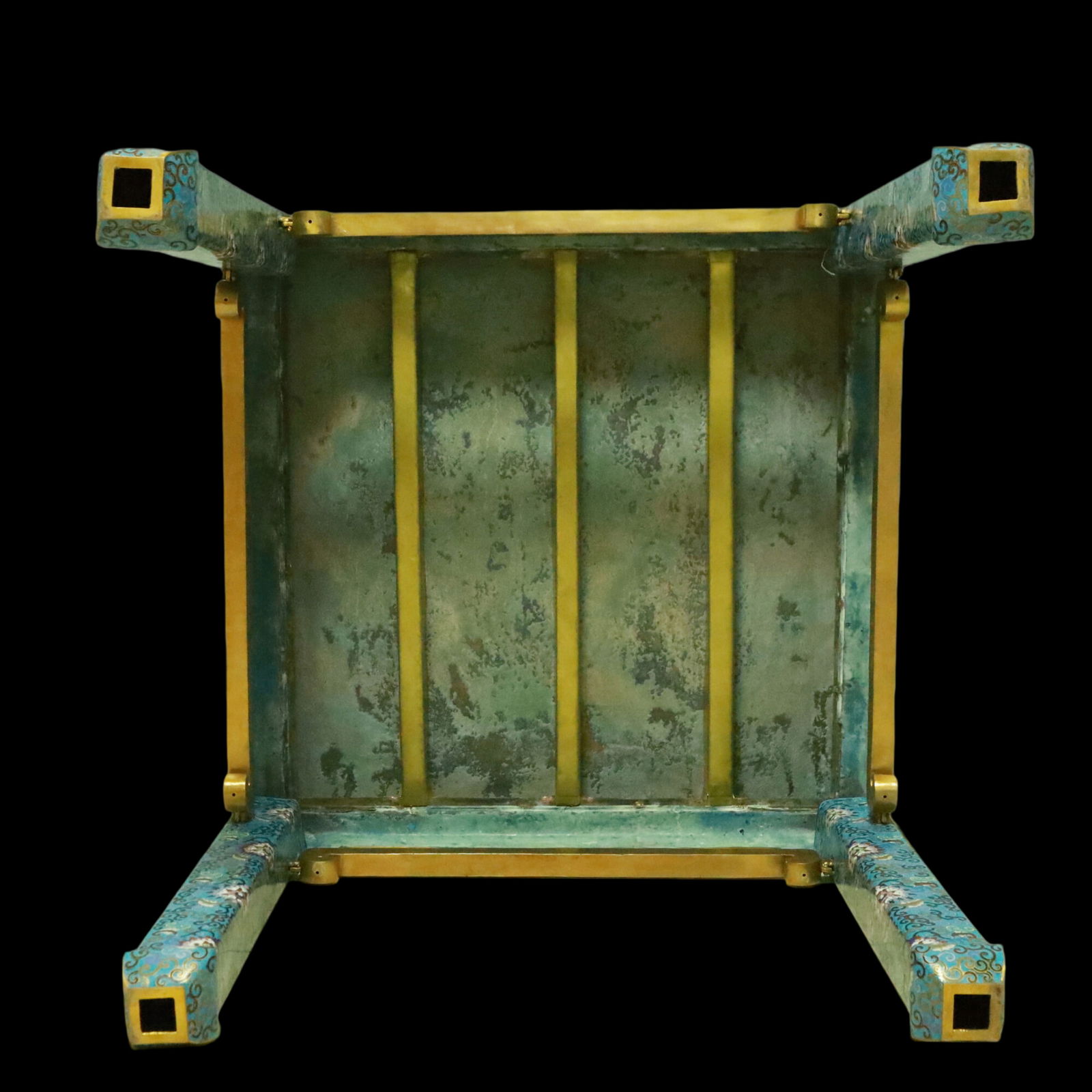 An Exquisite Cloisonne Lion Pattern Dragon Pattern Lotus Pattern Table - 10