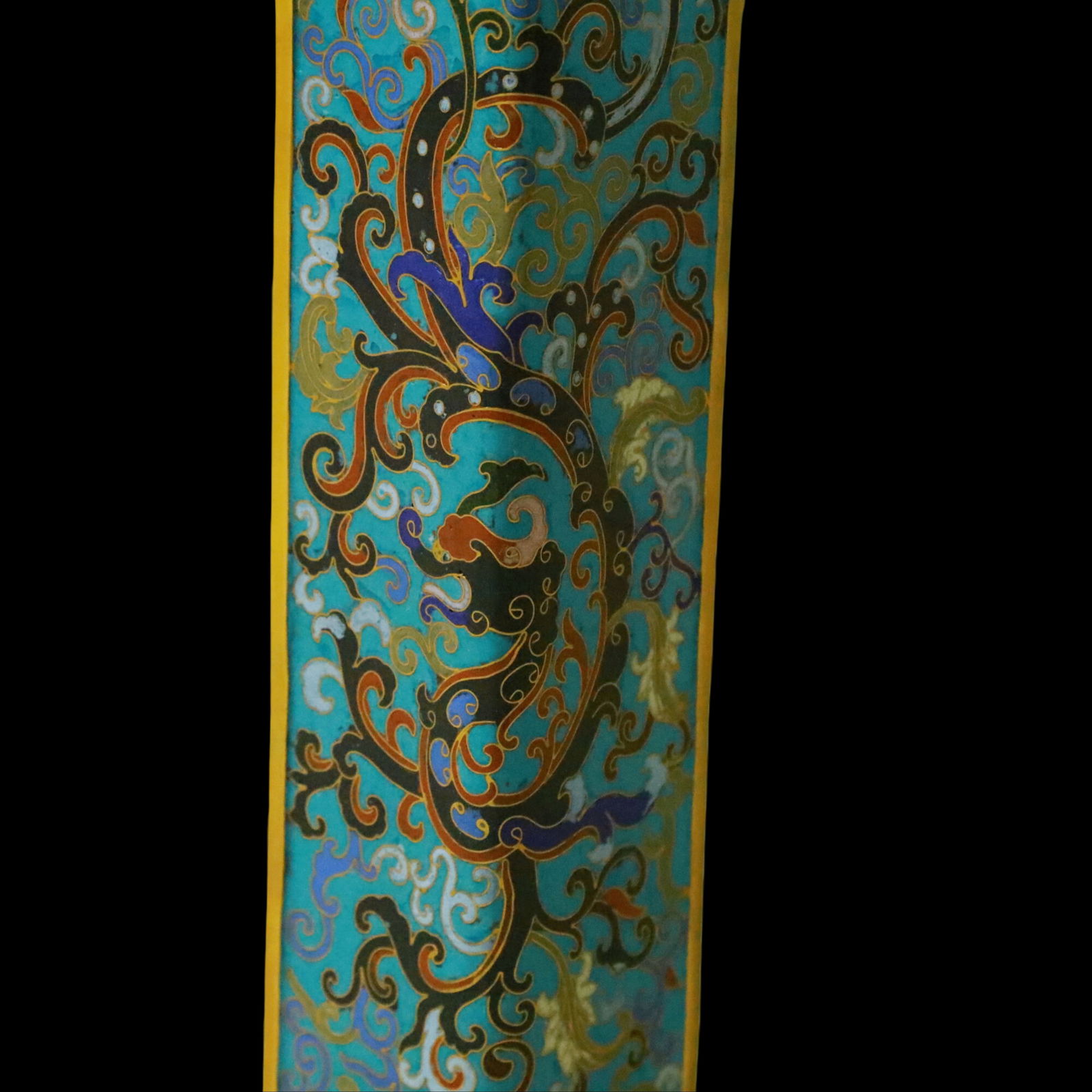 An Exquisite Cloisonne Lion Pattern Dragon Pattern Lotus Pattern Table - 5