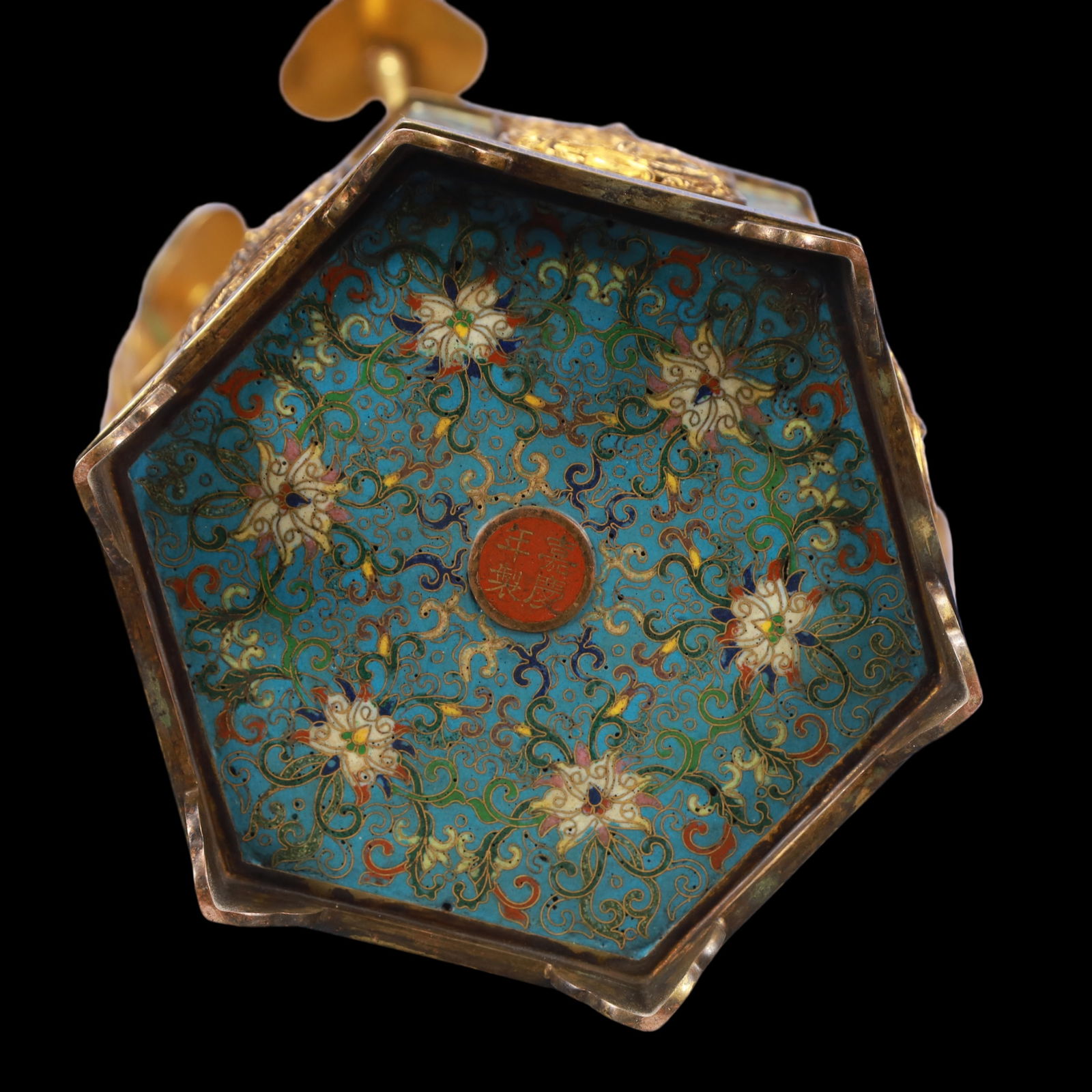 A Exquisite A pair of Cloisonne Lotus Pattern Bonsai Ornament - 17