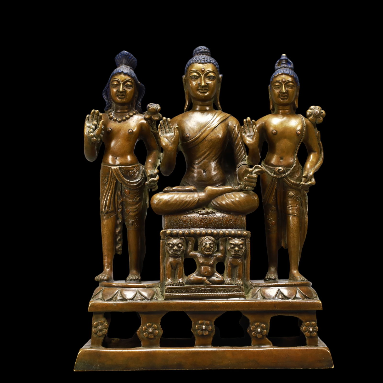 A Exquisite Coppery Buddha statue - 2