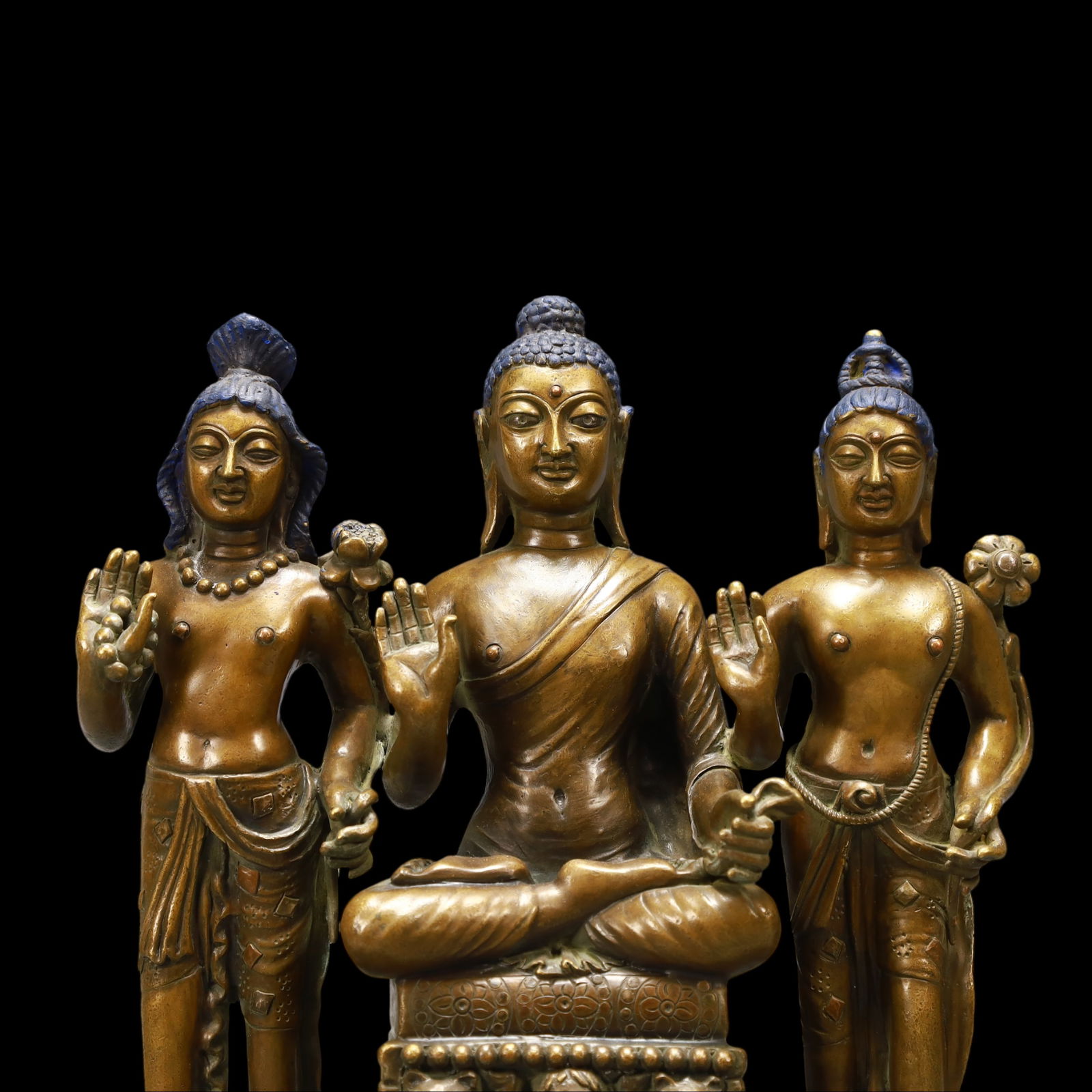 A Exquisite Coppery Buddha statue - 3