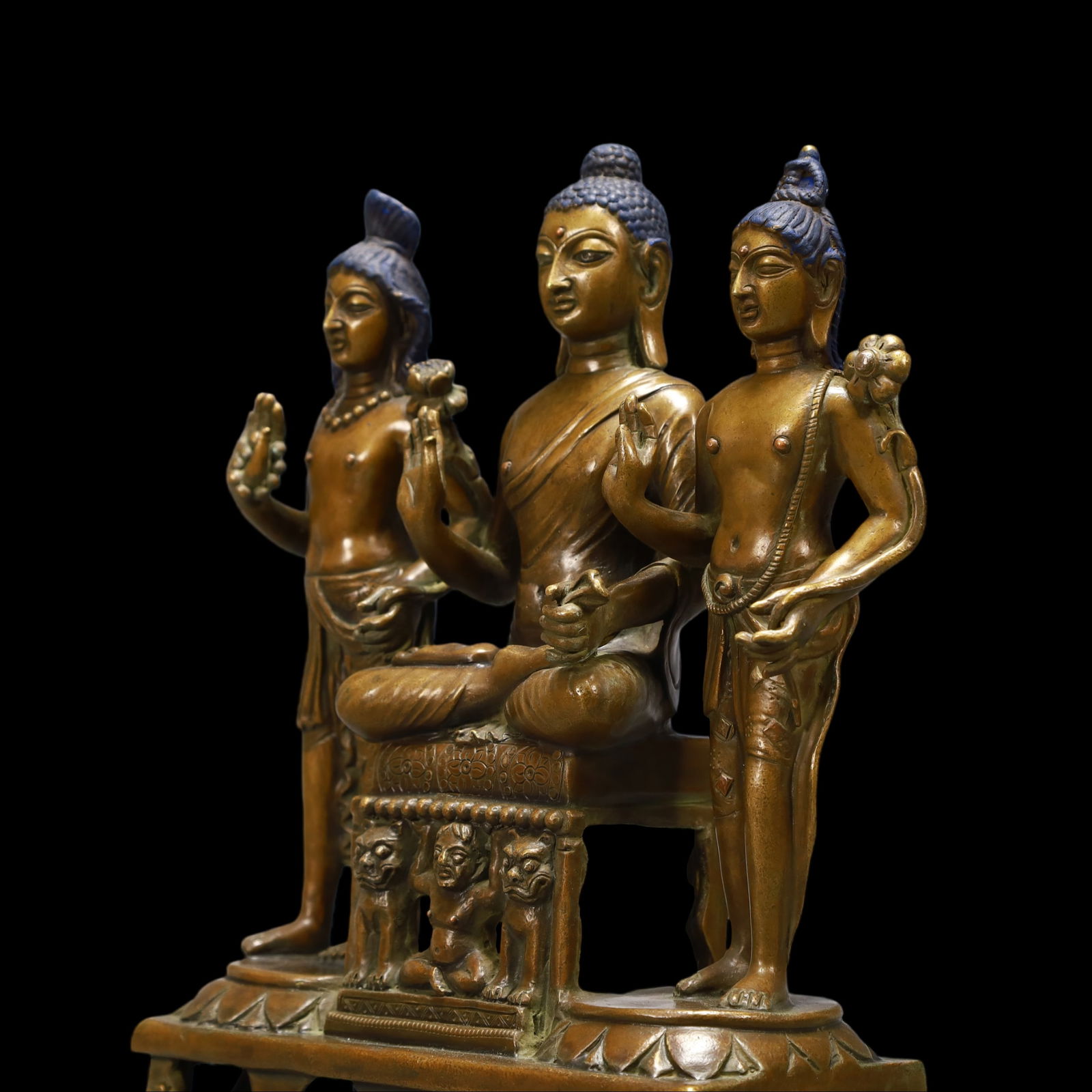 A Exquisite Coppery Buddha statue - 6