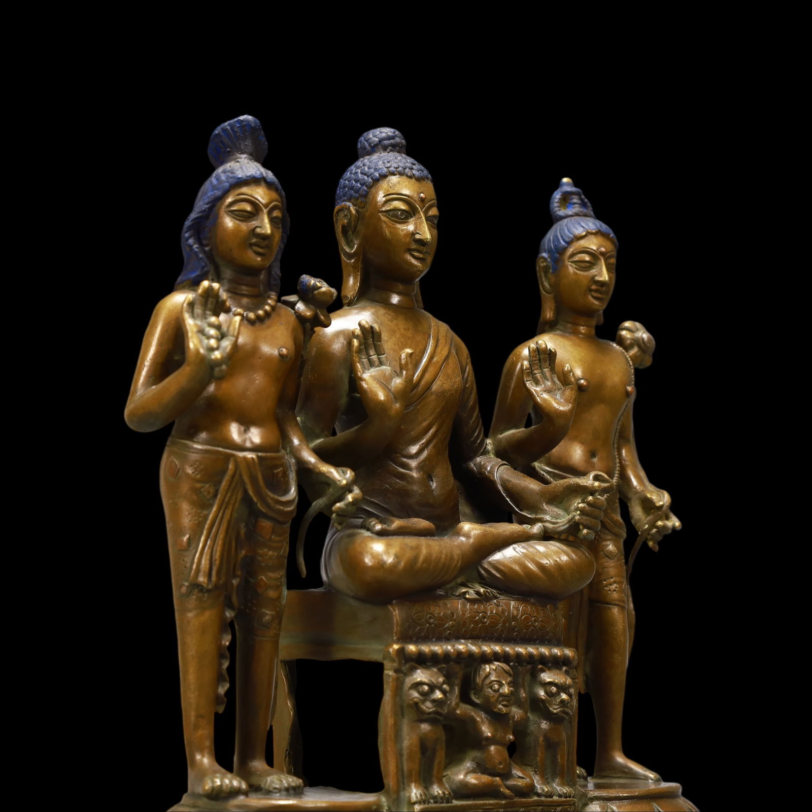 A Exquisite Coppery Buddha statue - 8