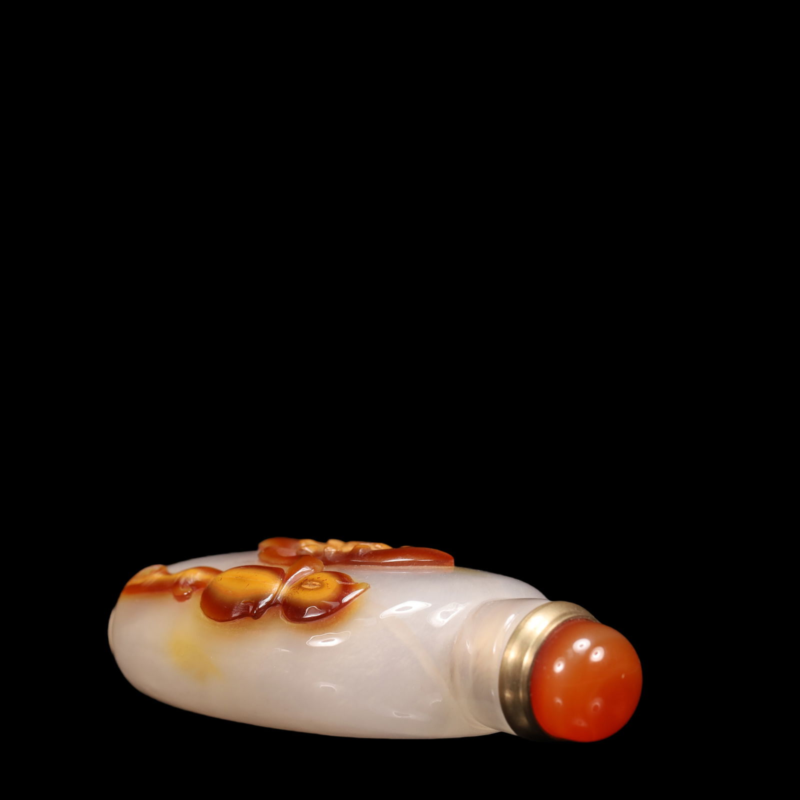 An Exquisite Agate Monkey Pattern Snuff Bottle - 6