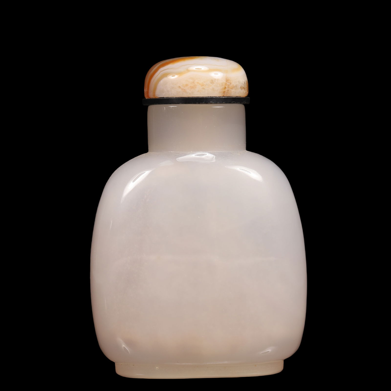 An Exquisite Agate Flower and Bird Pattern Snuff Bottle - 5