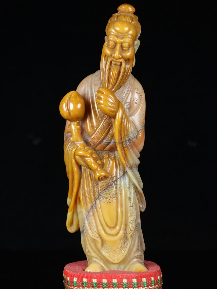 An Exquisite Shoushan Stone Figure Ornament - 2