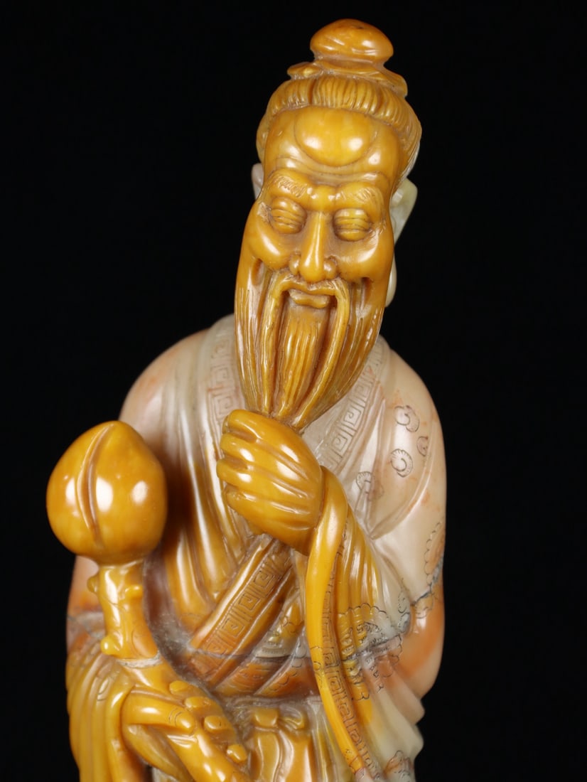 An Exquisite Shoushan Stone Figure Ornament - 3