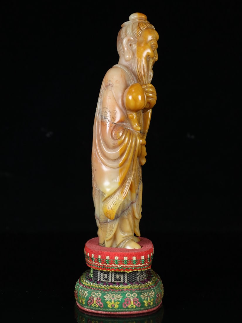 An Exquisite Shoushan Stone Figure Ornament - 4