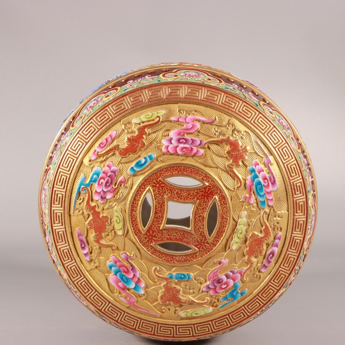 An Exquisite Enamel Dragon Pattern Lotus Pattern Ornament - 7