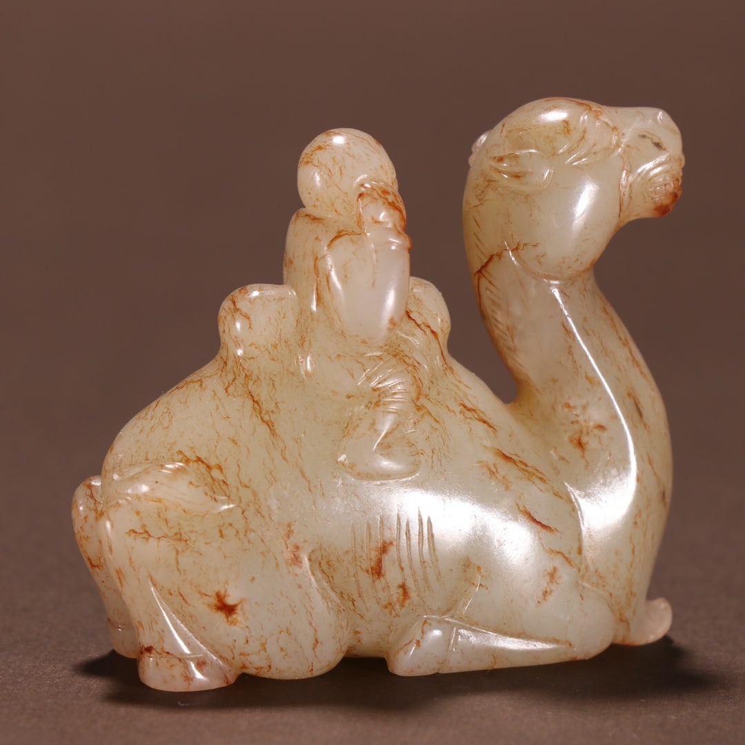 An Exquisite White Jade Camel Ornament - 5