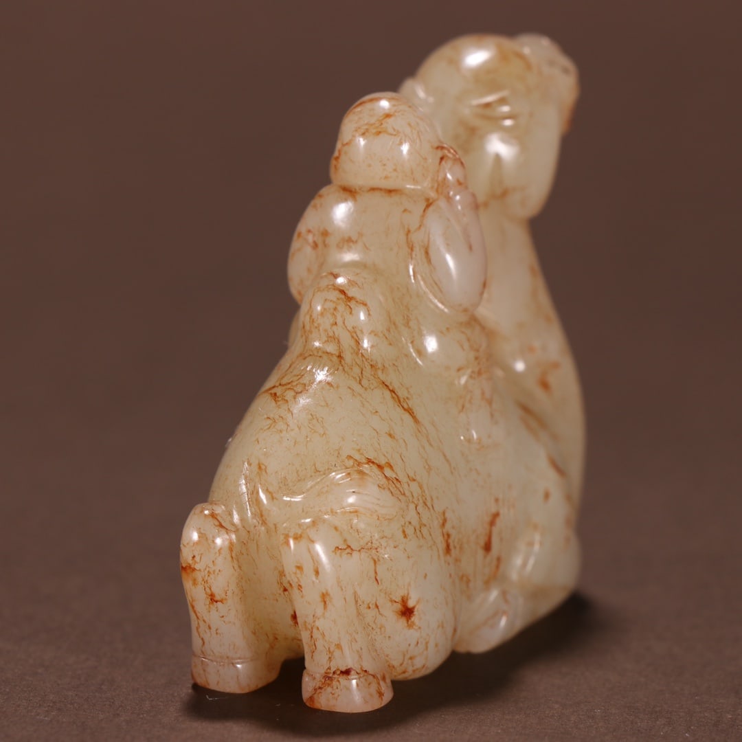 An Exquisite White Jade Camel Ornament - 6