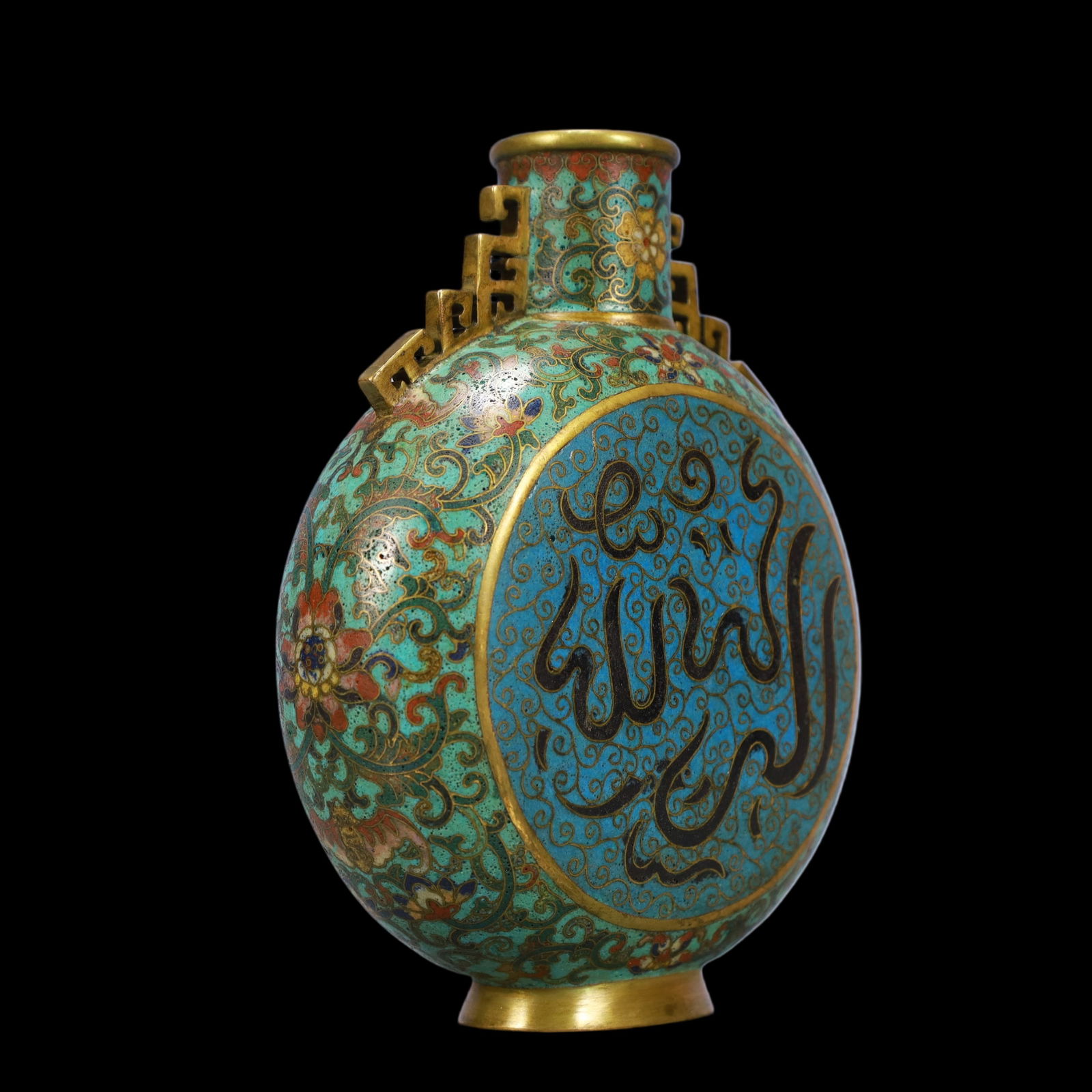 A Exquisite Cloisonne Lotus Pattern Vase - 3