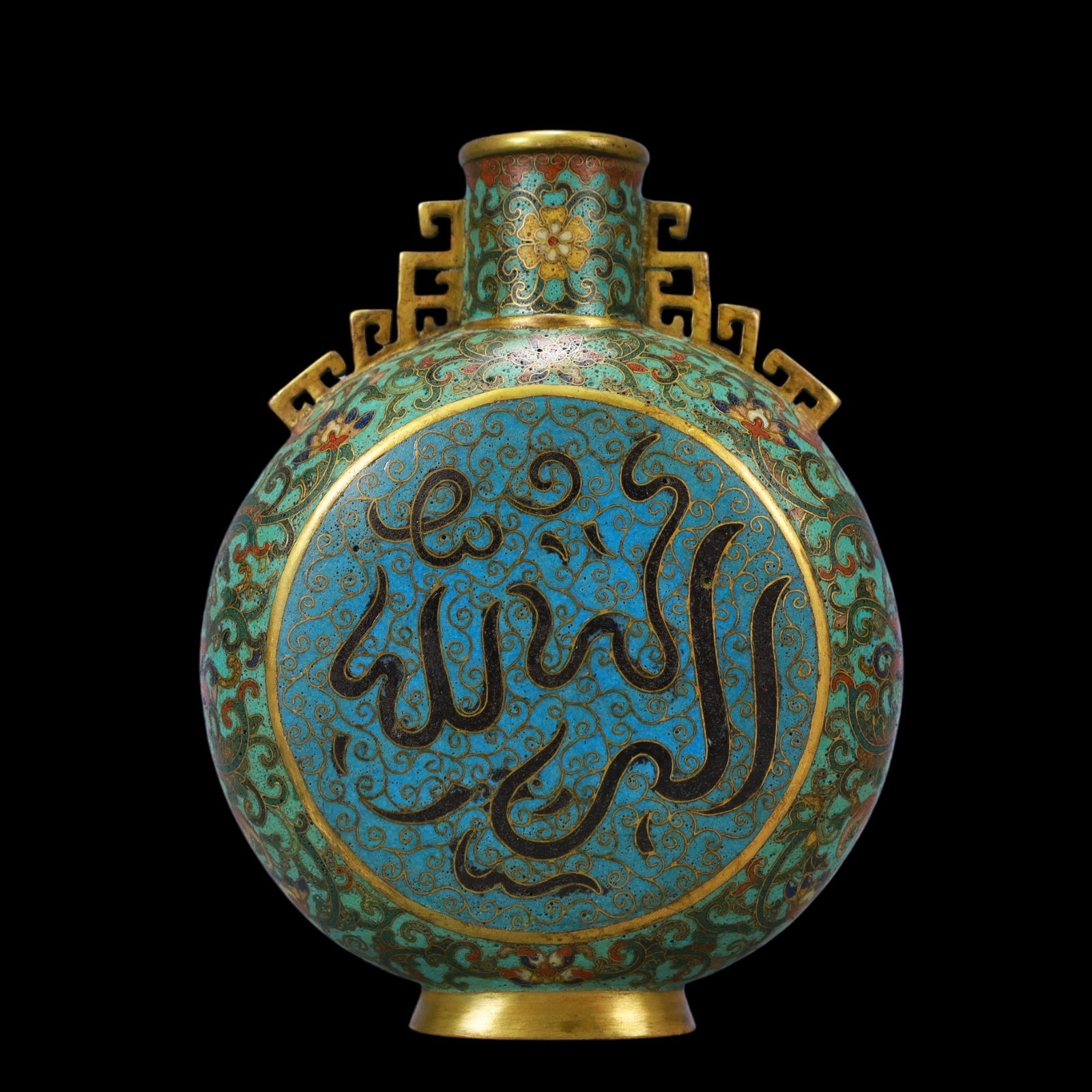 A Exquisite Cloisonne Lotus Pattern Vase - 4