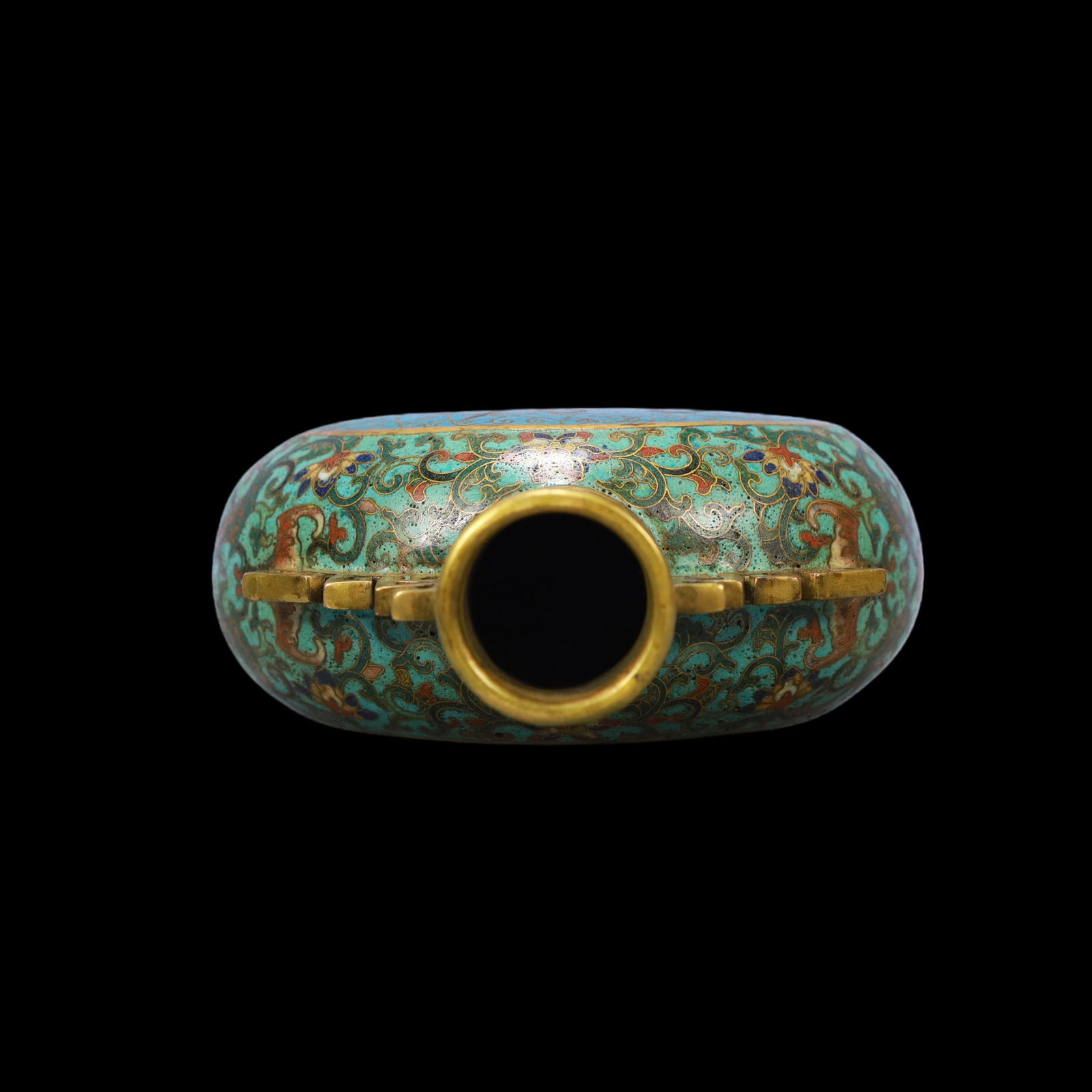 A Exquisite Cloisonne Lotus Pattern Vase - 5