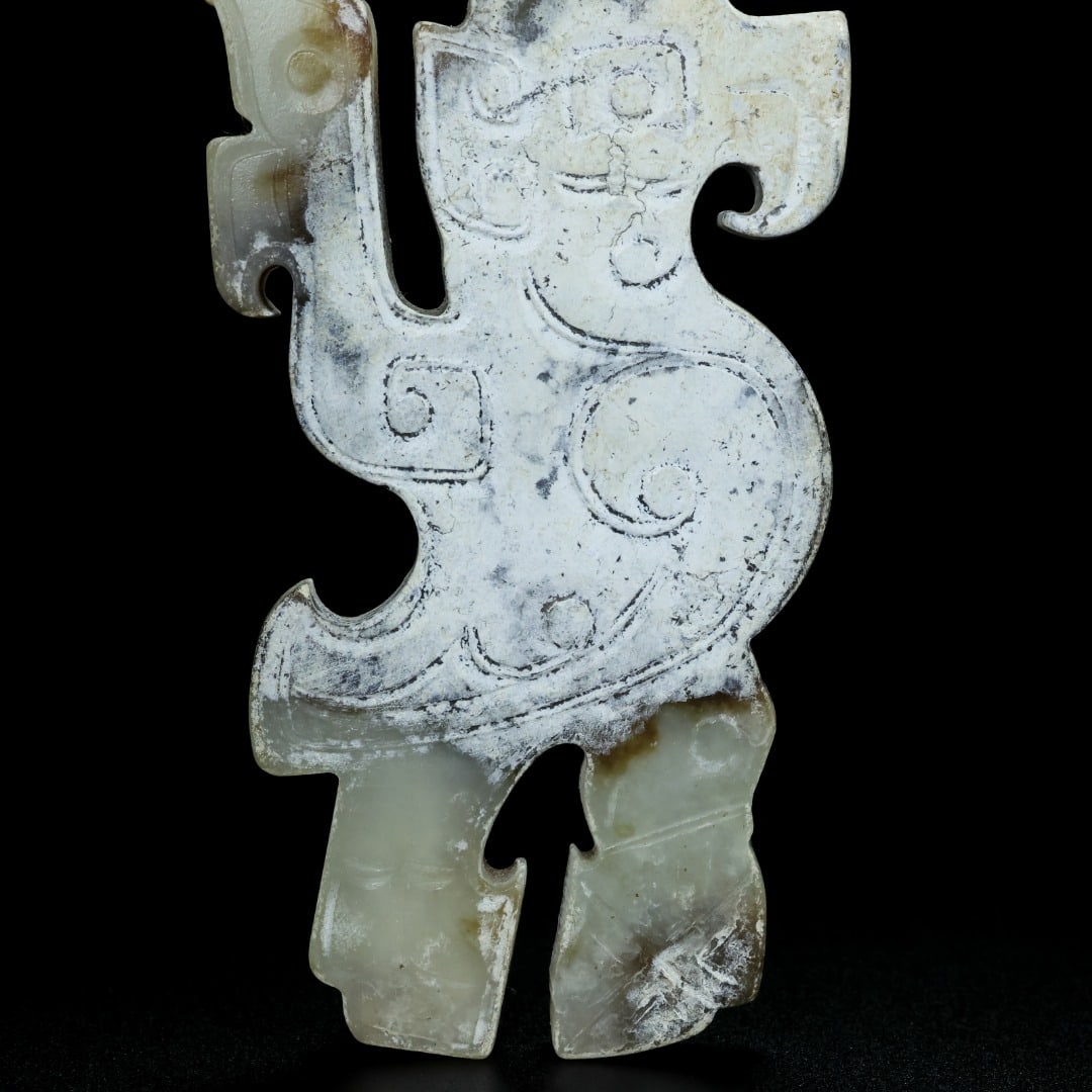 An Exquisite White Jade Bird Ornament - 7