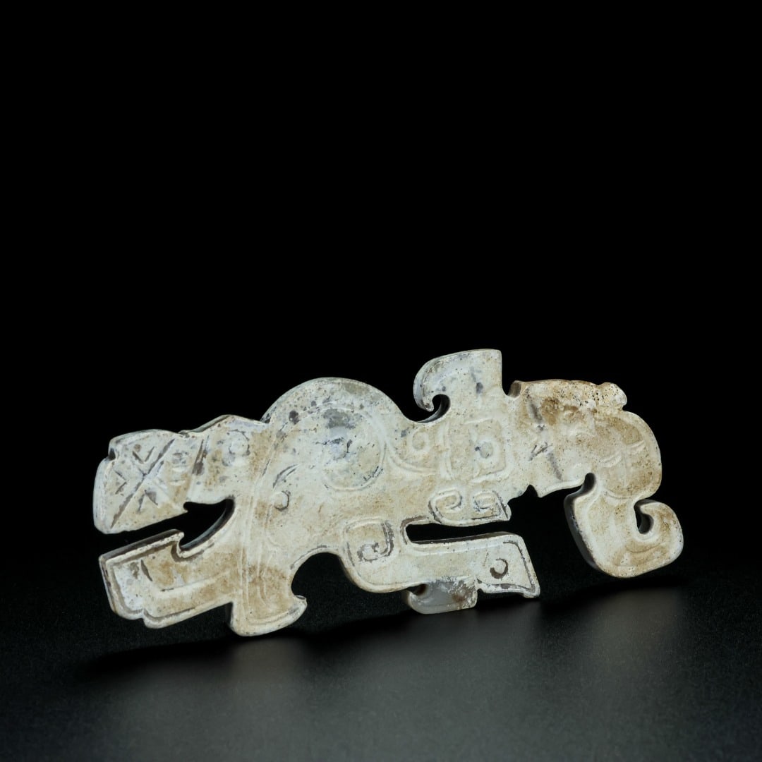 An Exquisite White Jade Bird Ornament - 9