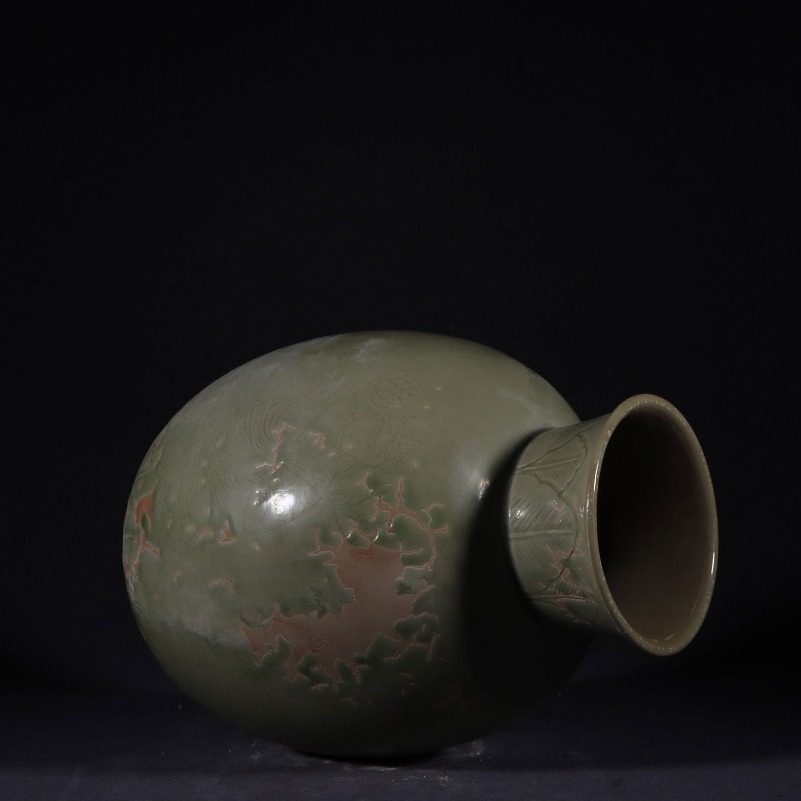 An Exquisite Yue yao Celadon Figure Pattern Jar - 7