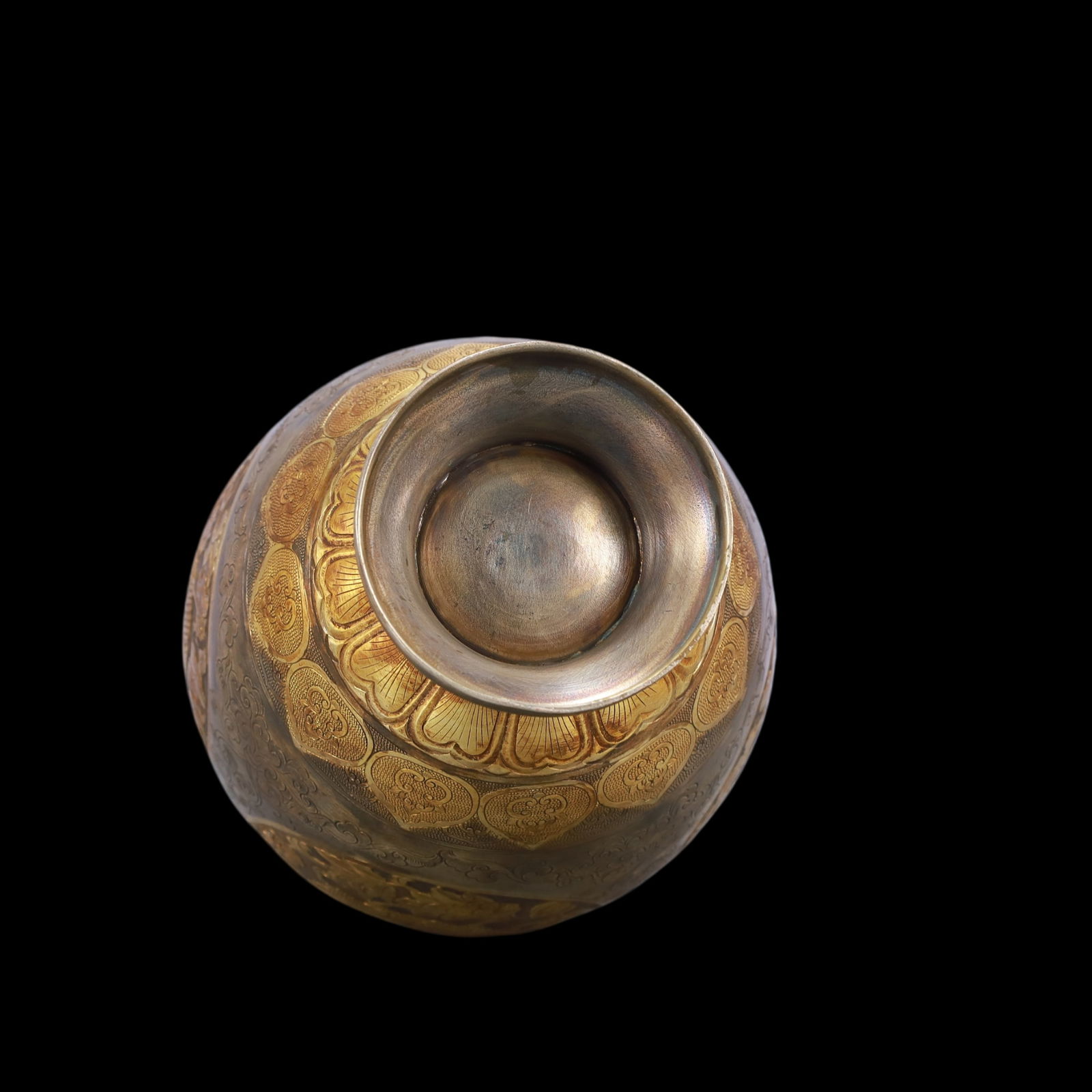 A Exquisite Gilt Silver Flower Pattern Auspicious Beast Pattern Ewer - 11