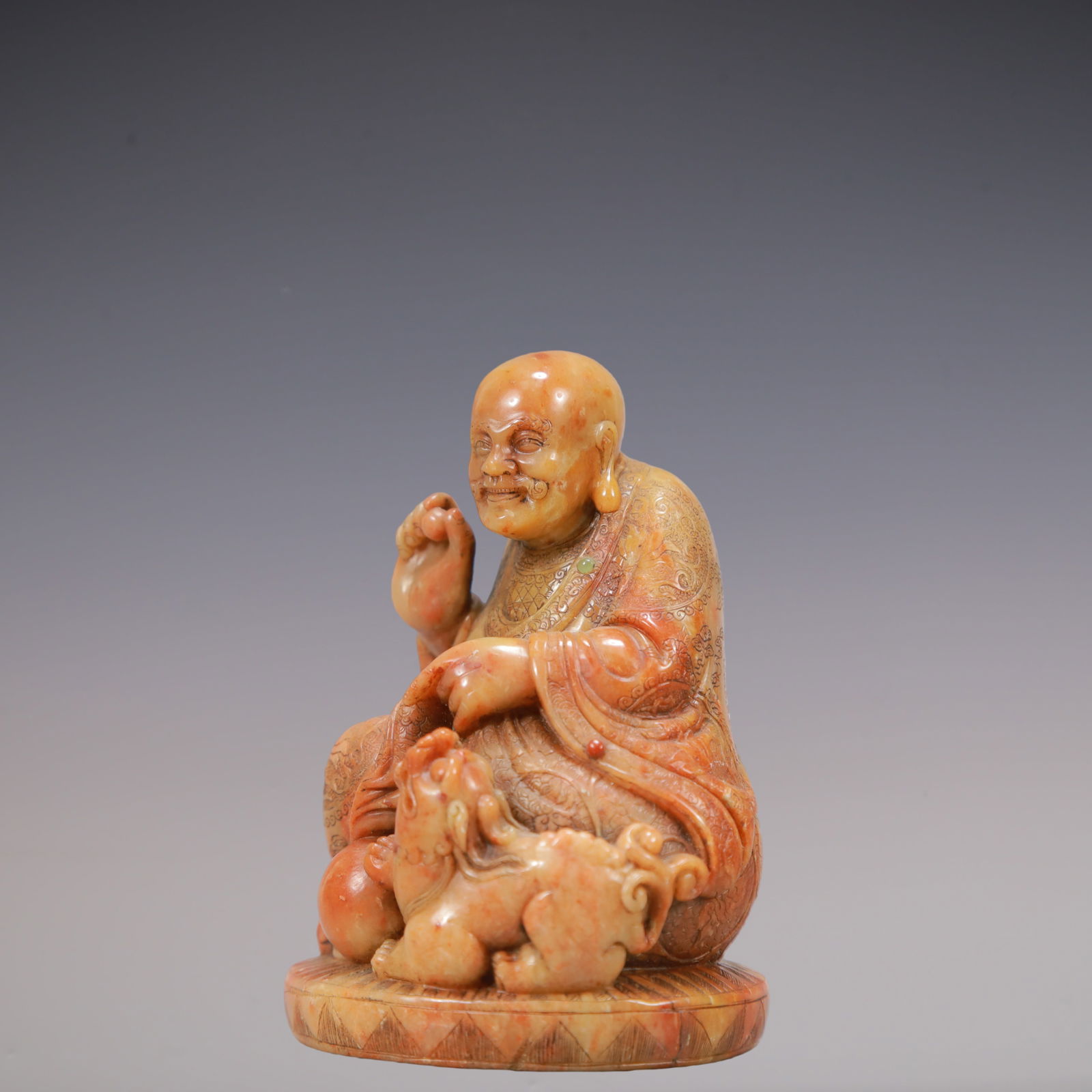 A Exquisite Shoushan Stone Figures Ornament - 2
