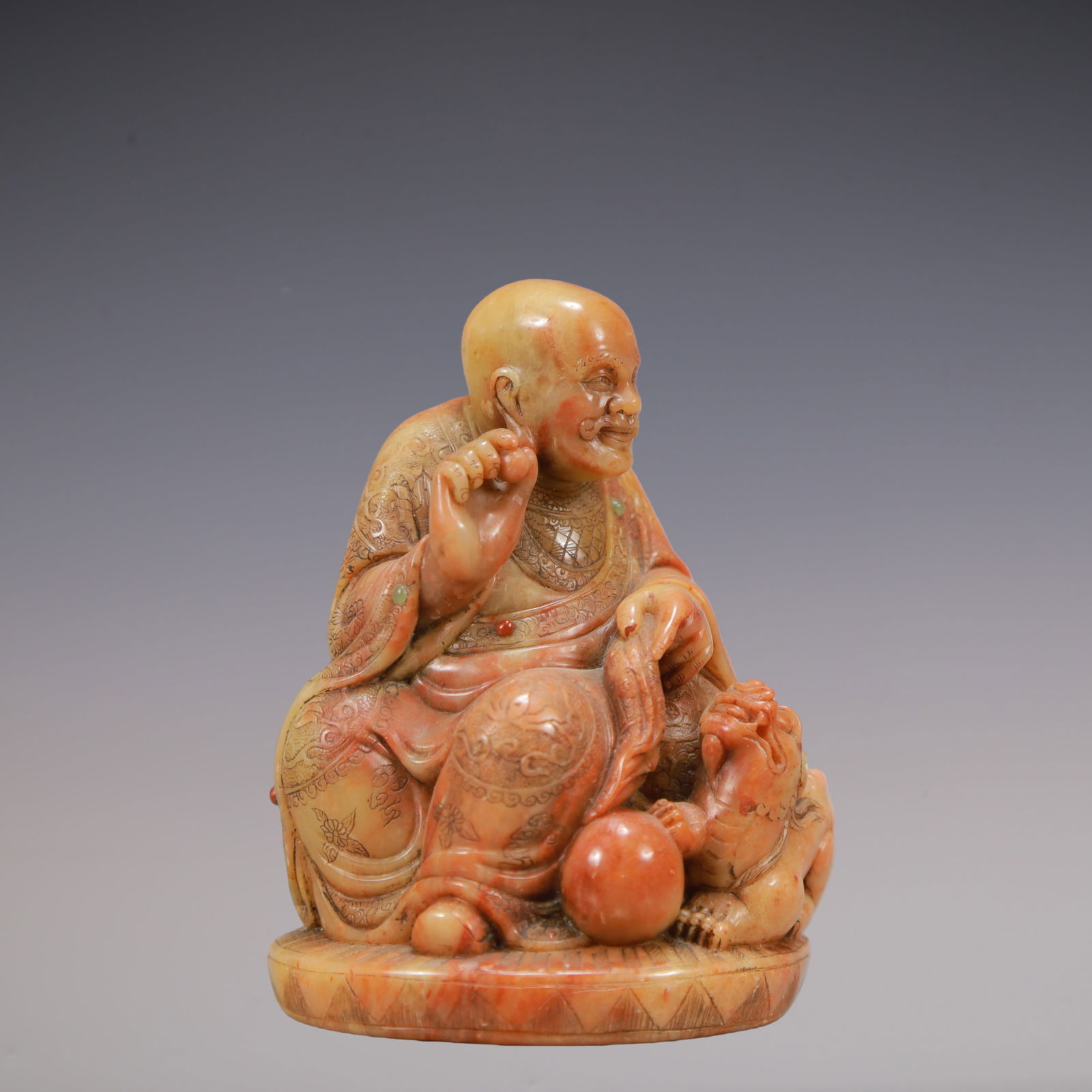 A Exquisite Shoushan Stone Figures Ornament - 3
