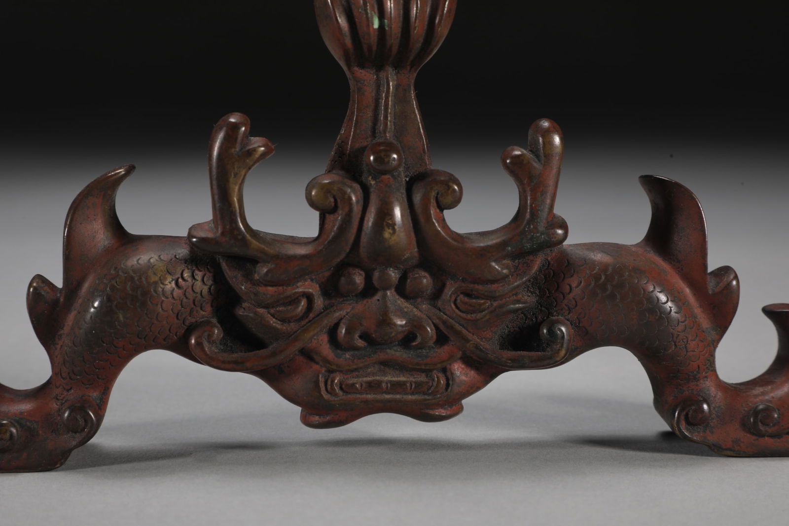 An Exquisite Bronze Dragon Pattern Brush Holder - 6