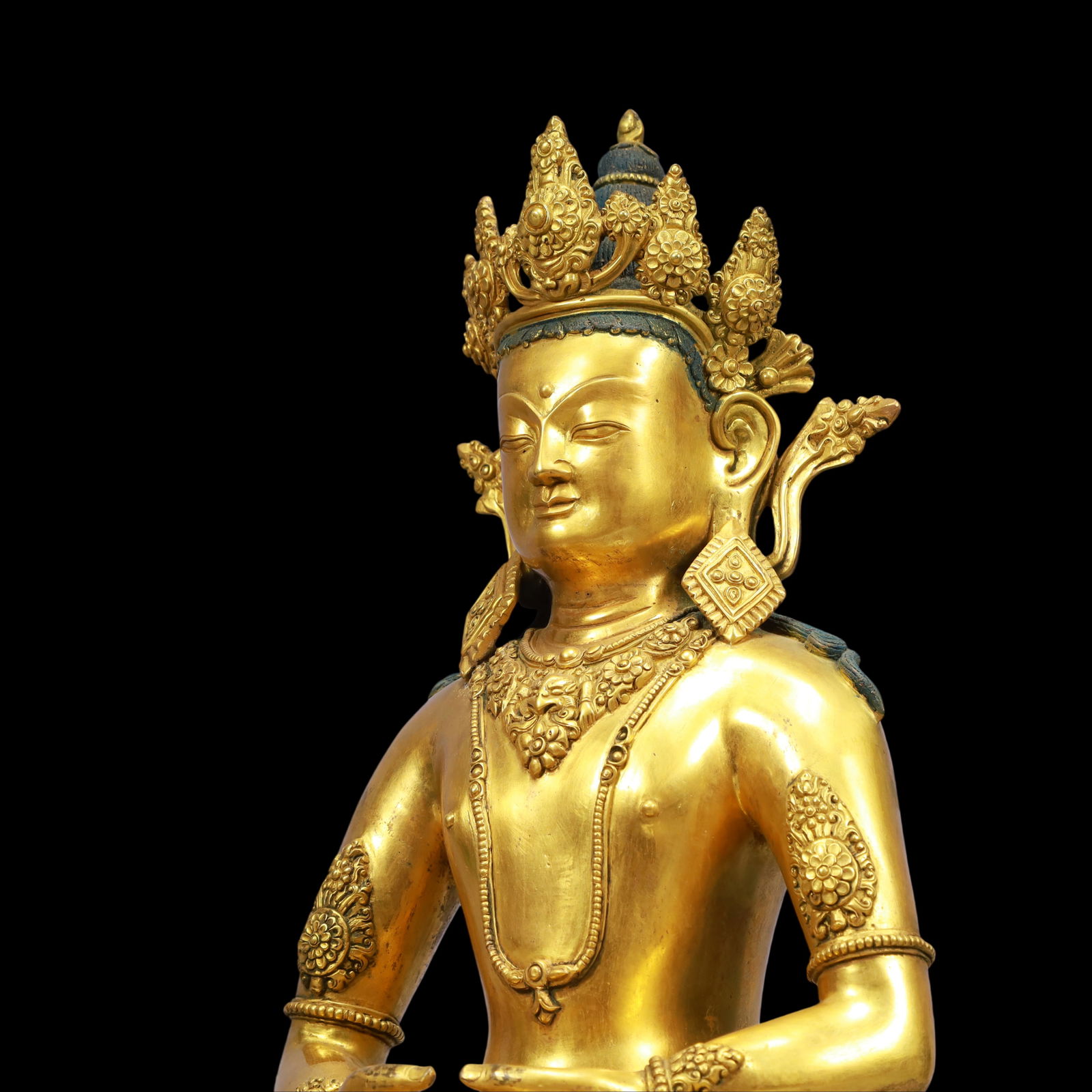 An Exquisite Gilt Bronze Buddha Statue - 6