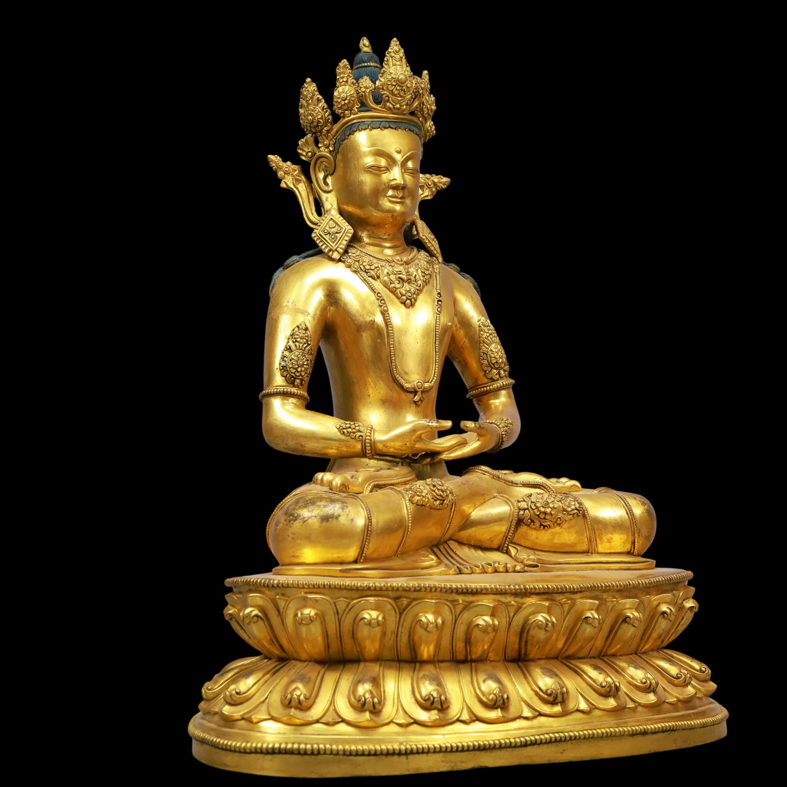 An Exquisite Gilt Bronze Buddha Statue - 7