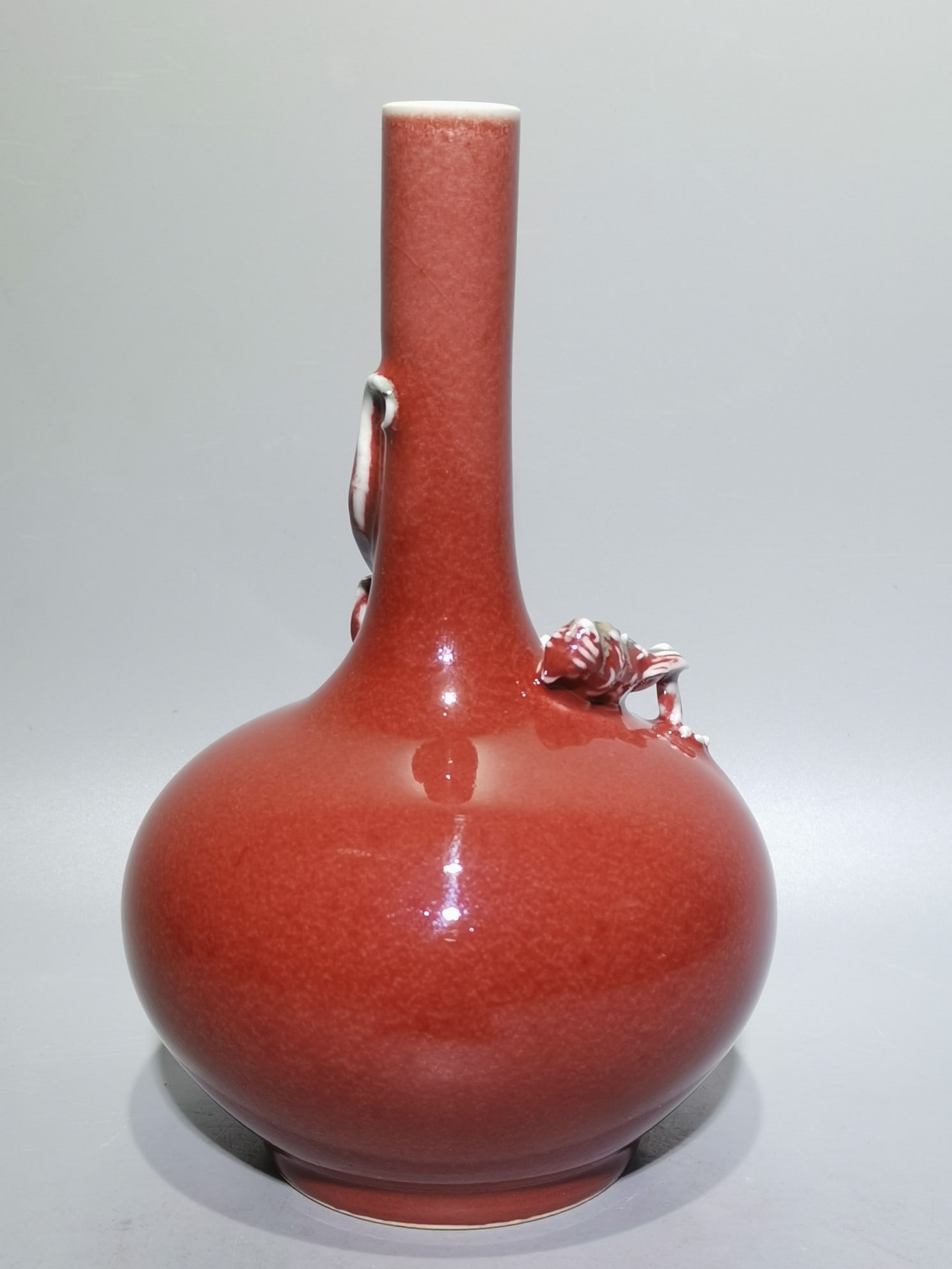 An Exquisite PeachBloom-Glazed Dragon Pattern Vase - 5