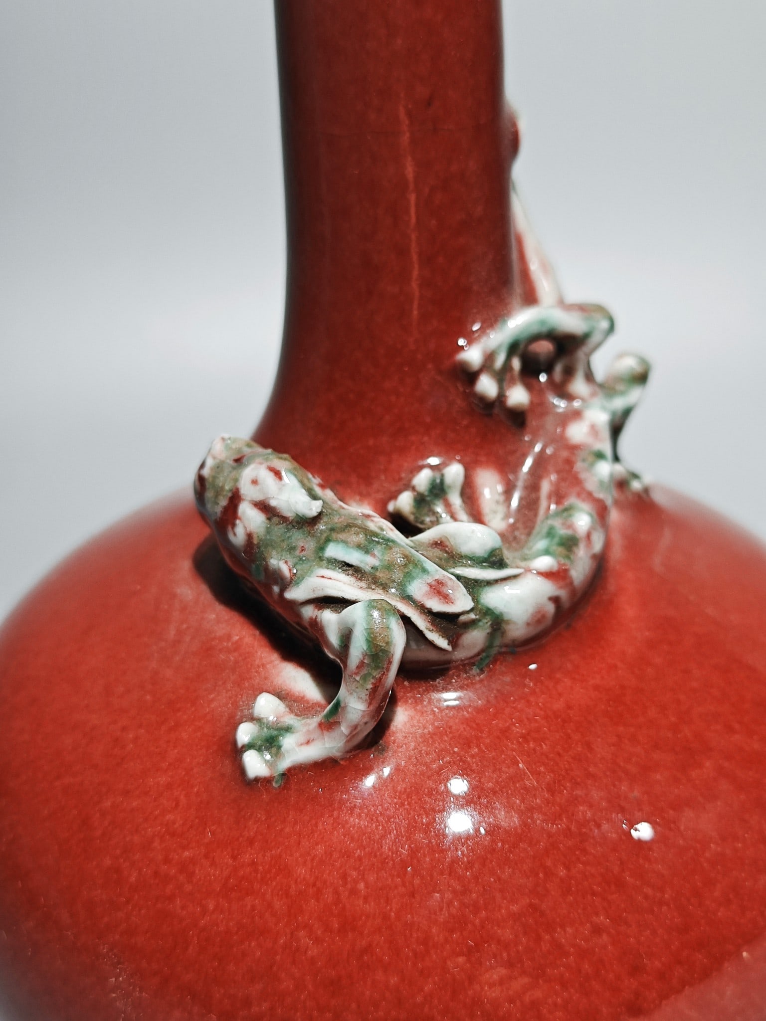 An Exquisite PeachBloom-Glazed Dragon Pattern Vase - 7