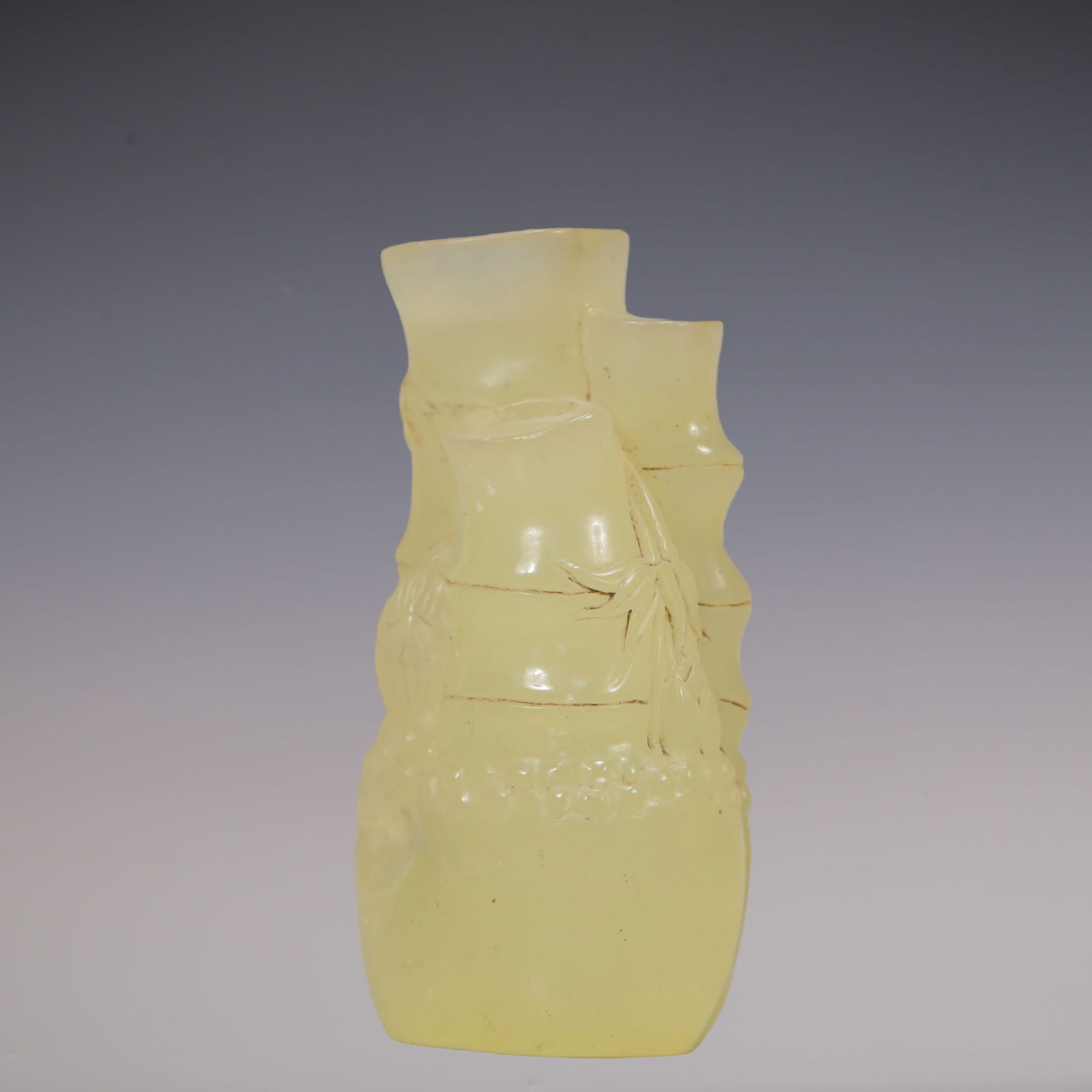 A Exquisite Shoushan Stone Bamboo Ornament - 2