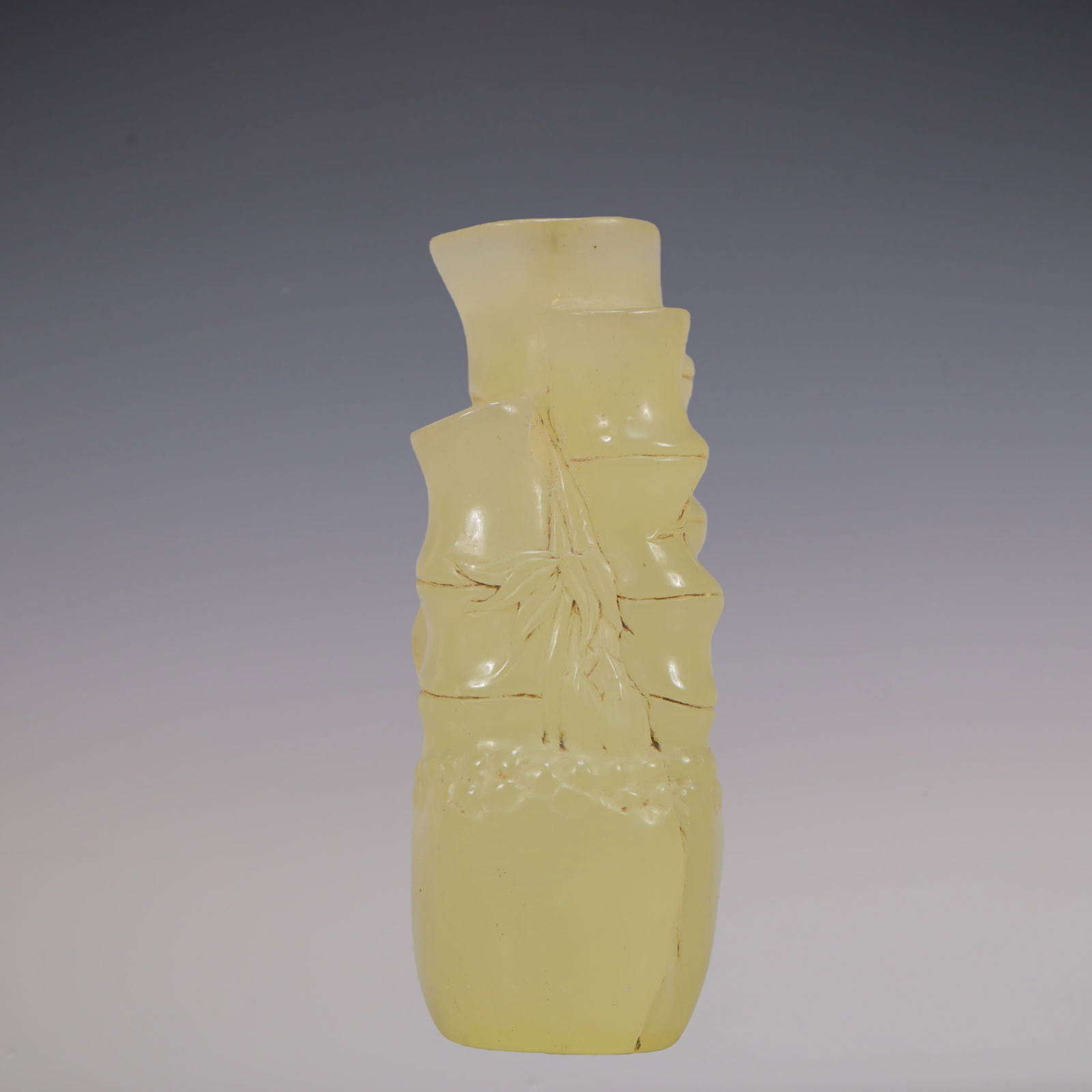 A Exquisite Shoushan Stone Bamboo Ornament - 3