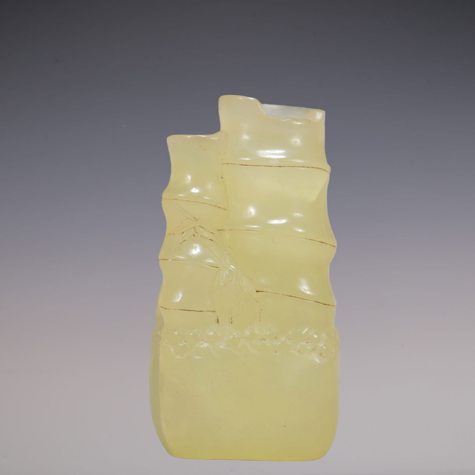 A Exquisite Shoushan Stone Bamboo Ornament - 4