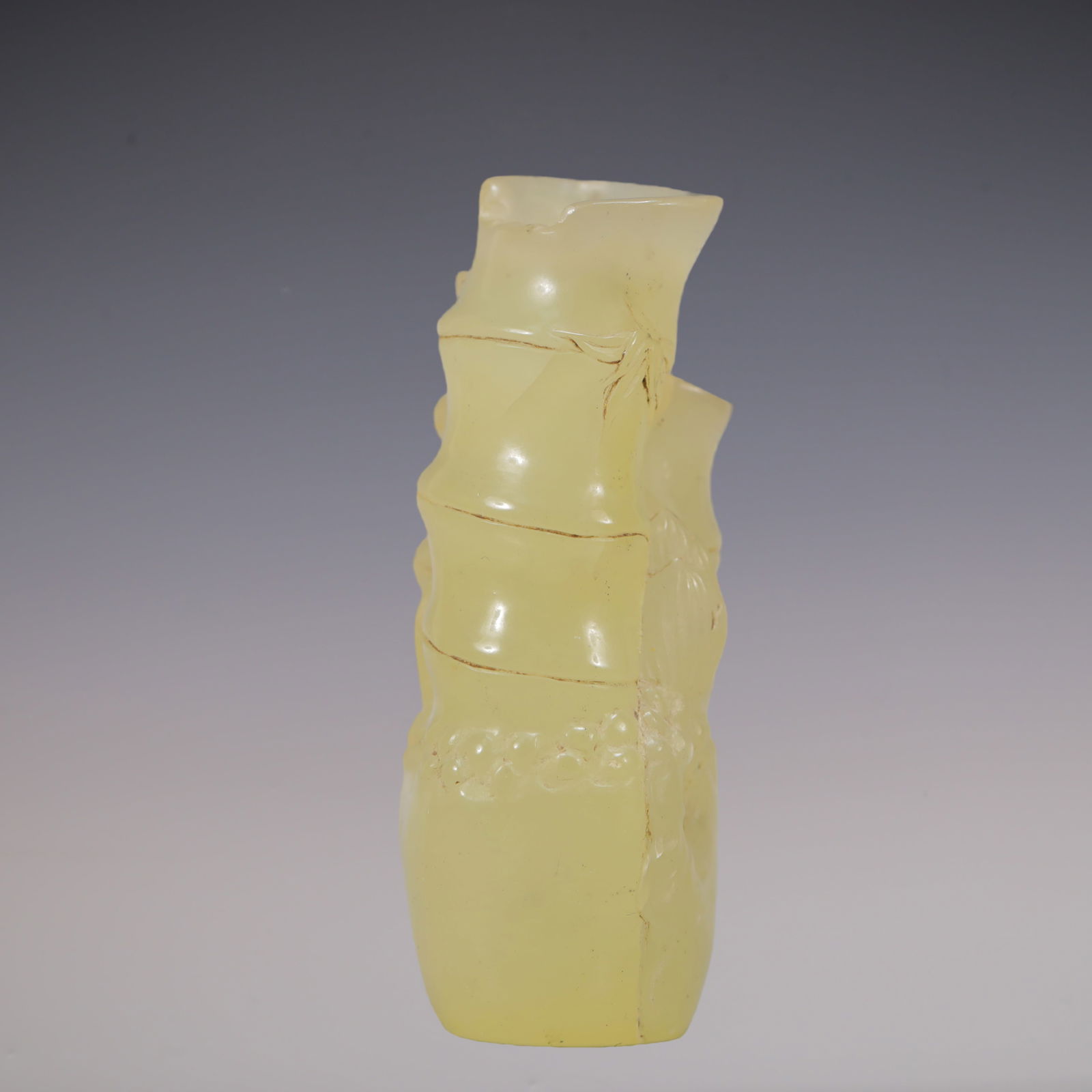 A Exquisite Shoushan Stone Bamboo Ornament - 5